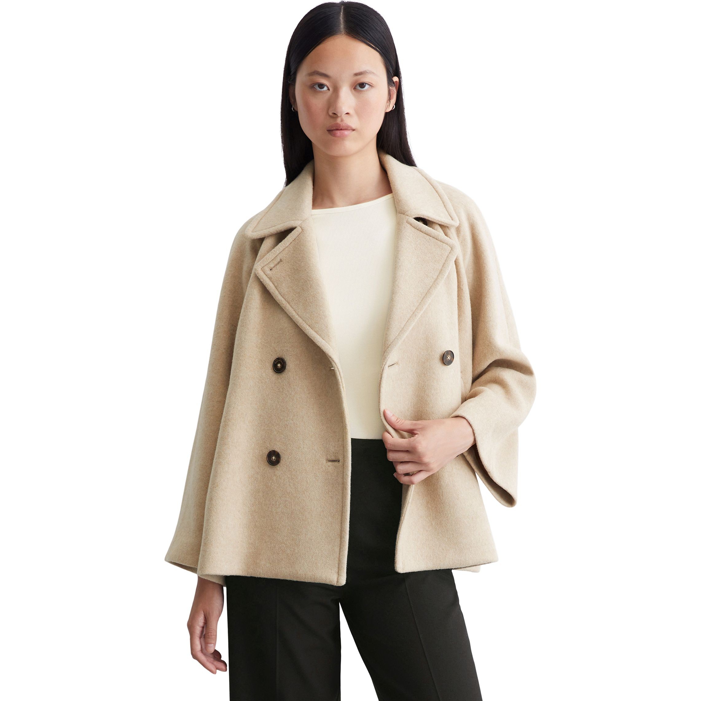 MARC O'POLO Paltas moterims, Smėlio, Coats 408008470375 2