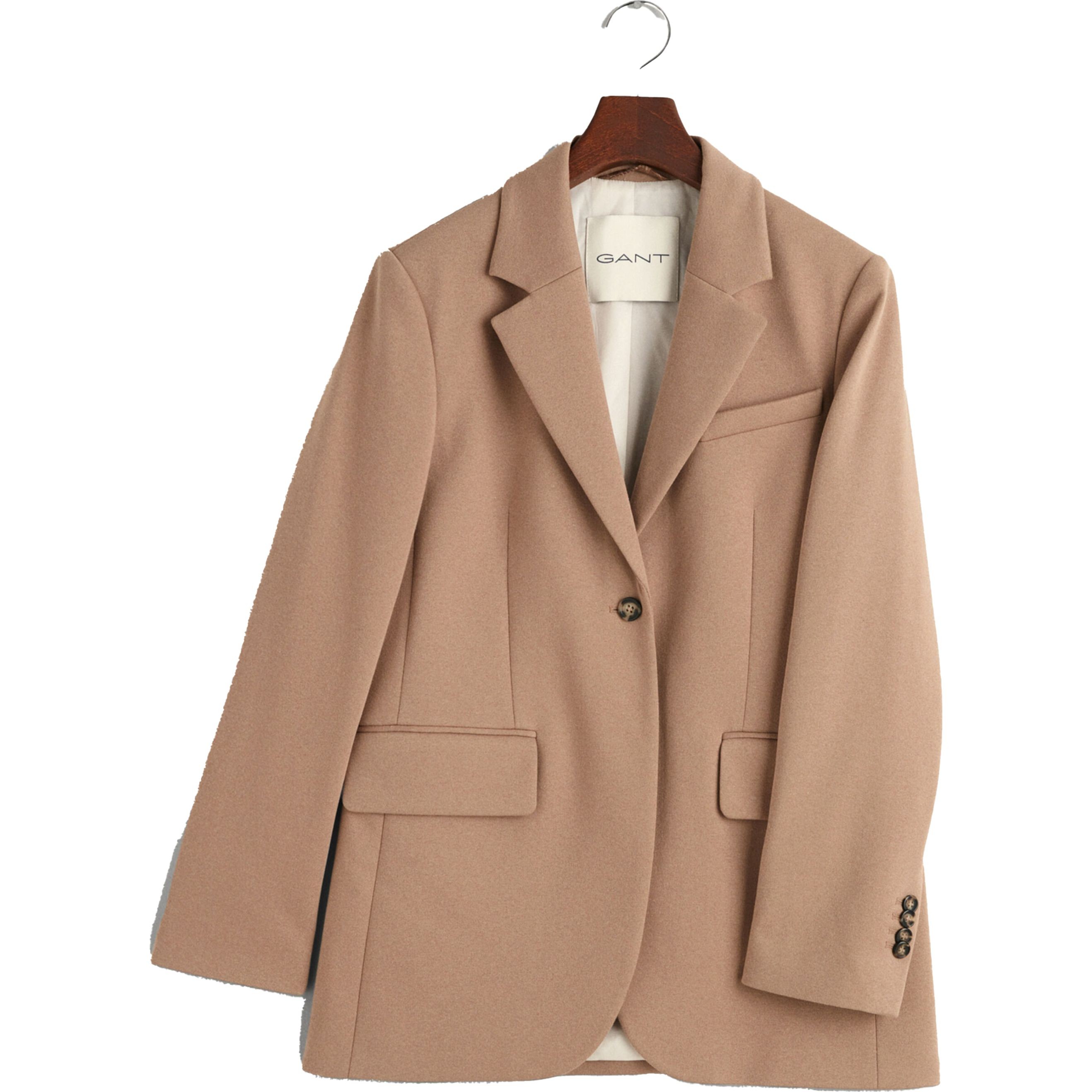 GANT Švarkas moterims, Chaki, REG JERSEY BLAZER 1