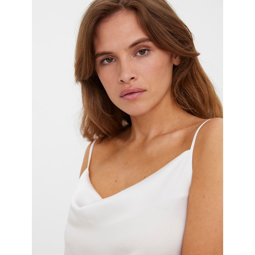 VERO MODA Mini suknelė moterims, Balta, VMRIE OLI SINGLET MIN 5