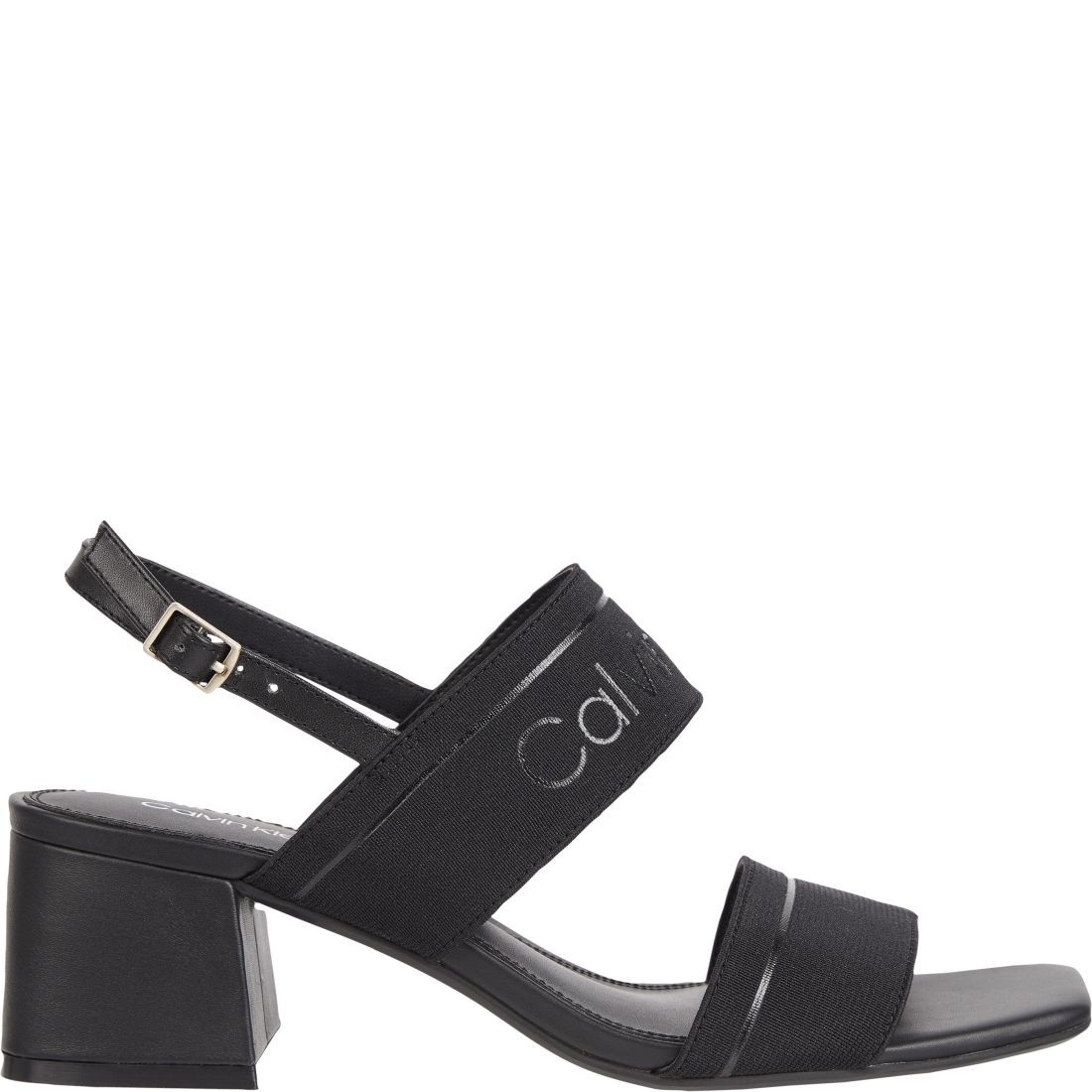 CALVIN KLEIN Basutės moterims, Juoda, Squared sandal 2