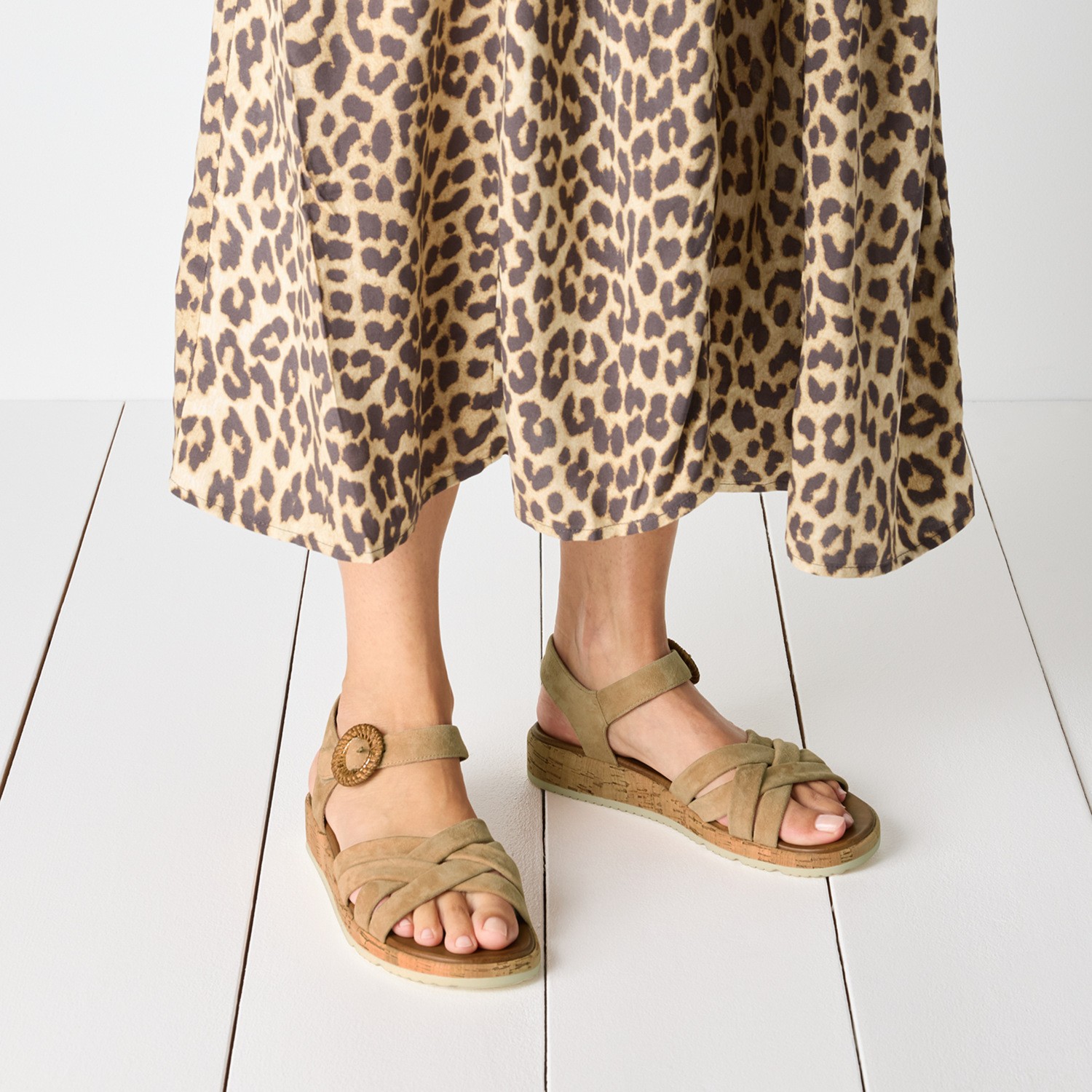 TAMARIS Basutės moterims, Smėlio, Sandals 6