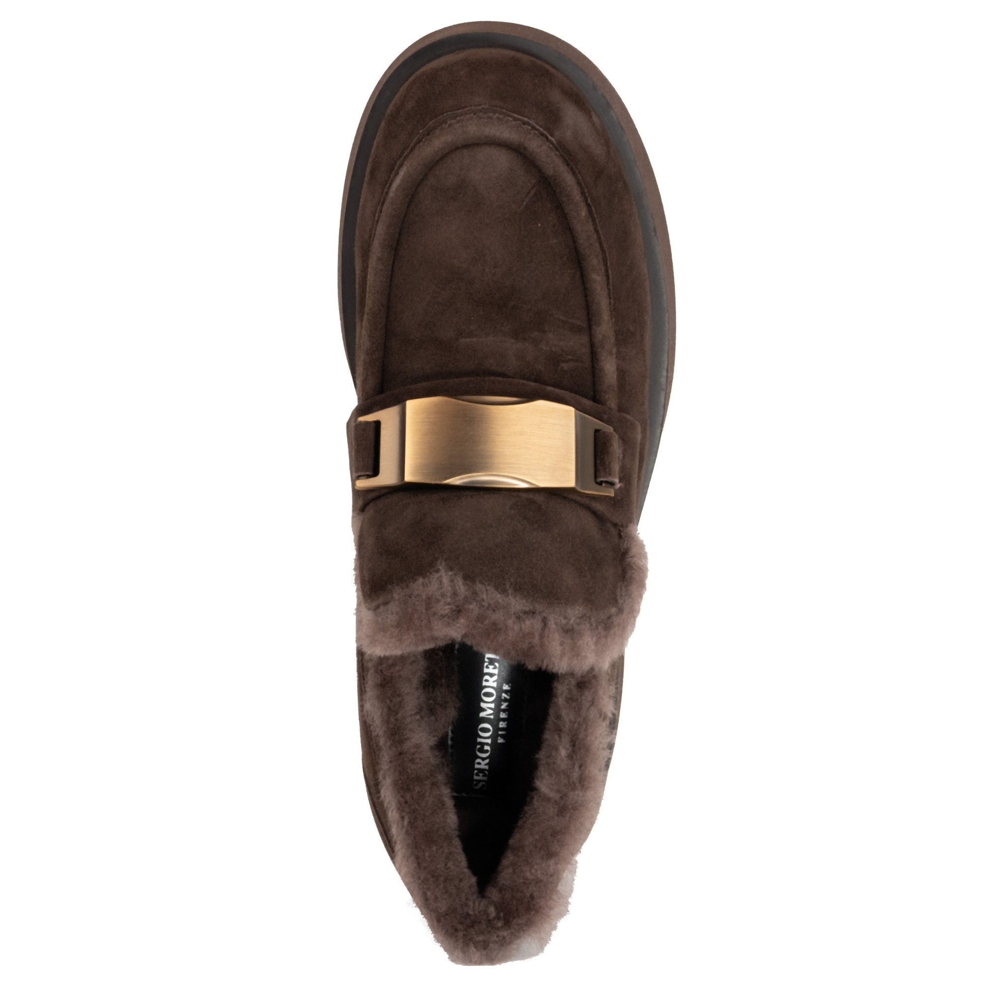 SERGIO MORETTI Loaferiai moterims, Ruda, Loafers 4