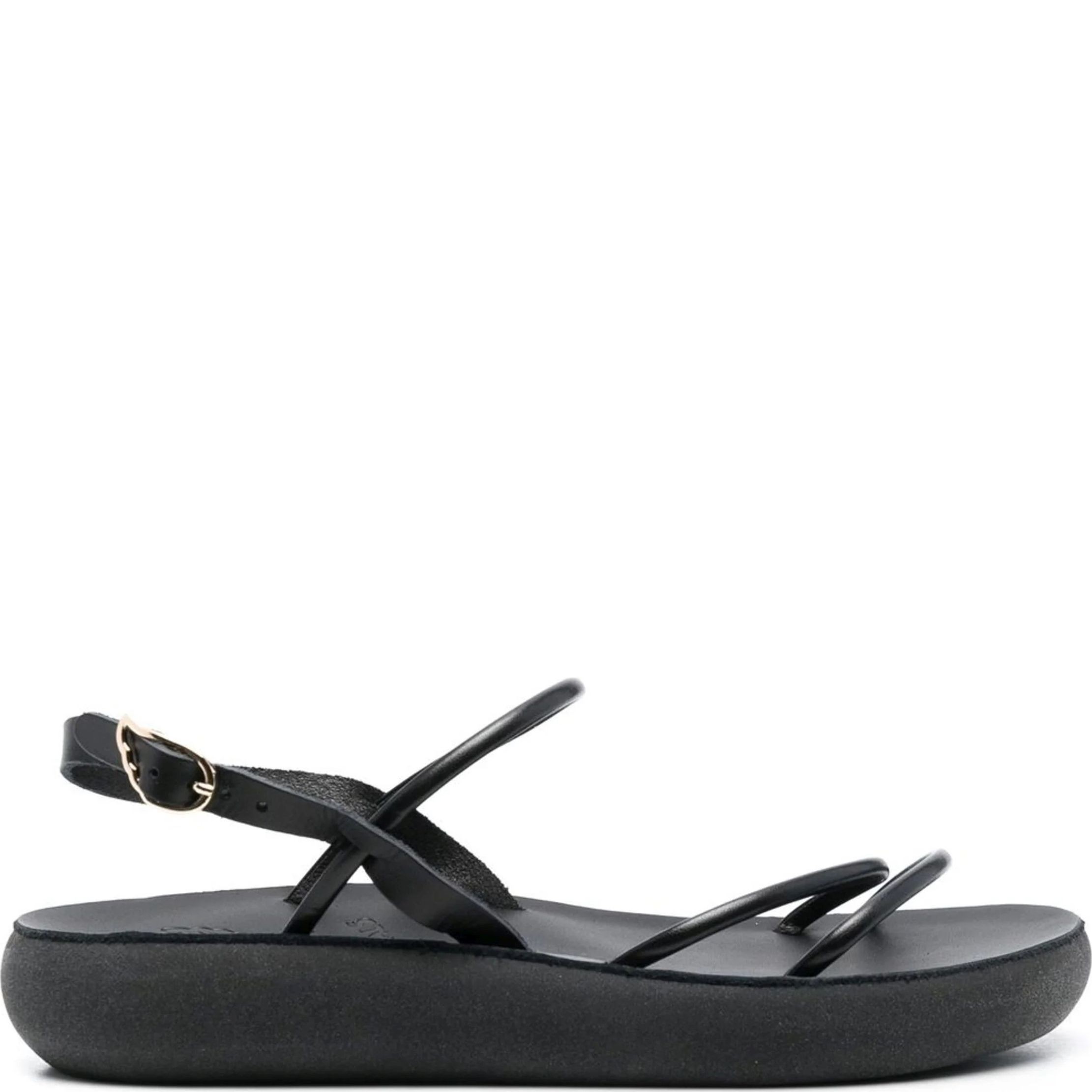 ANCIENT GREEK SANDAL Basutės moterims, Juoda, Polis synthetic leather 2