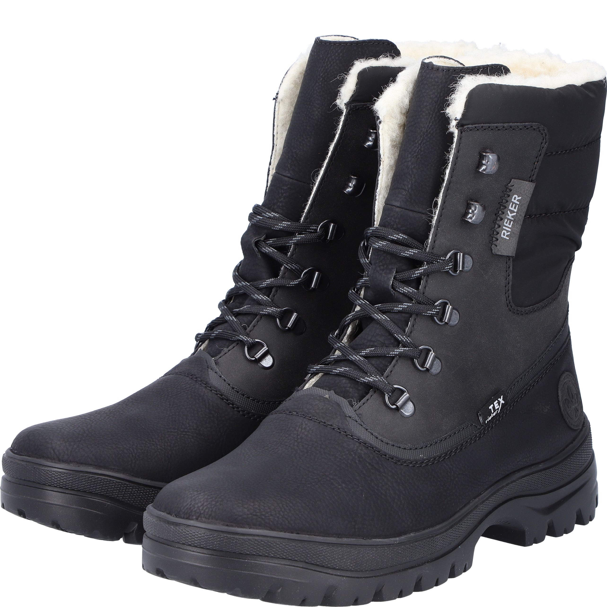RIEKER Aulinukai vyrams, Juoda, Men's boots 11