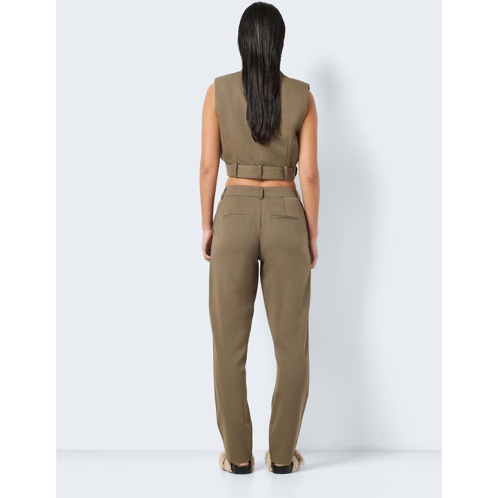 NOISY MAY Kelnės moterims, Ruda, NMTHEA VIVIAN NW PANT 3