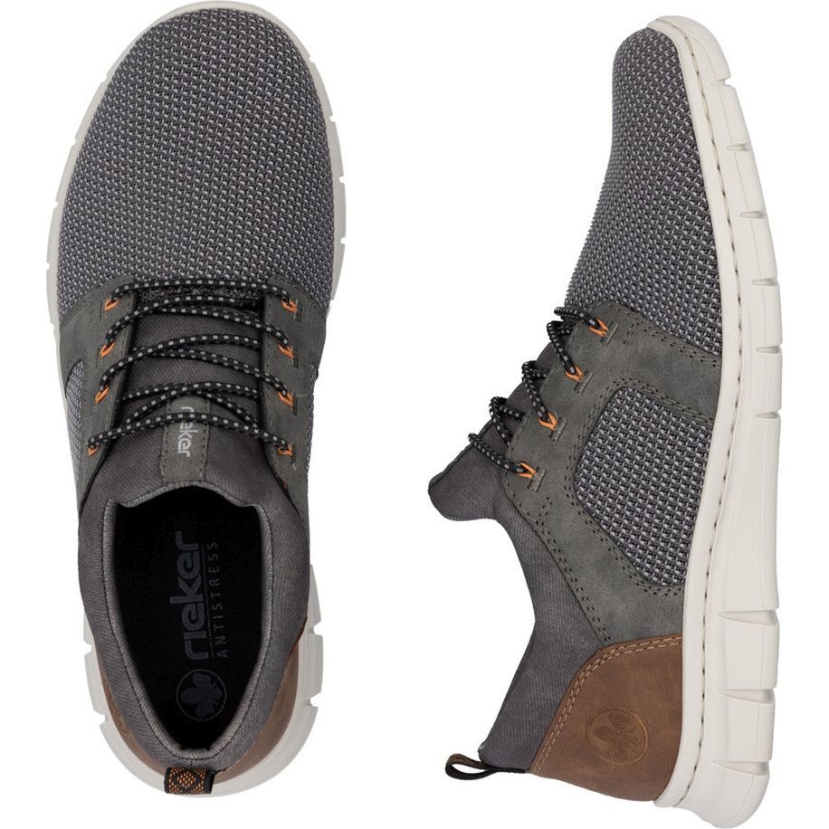 RIEKER Laisvalaikio bateliai vyrams, Pilka, Slipper 8