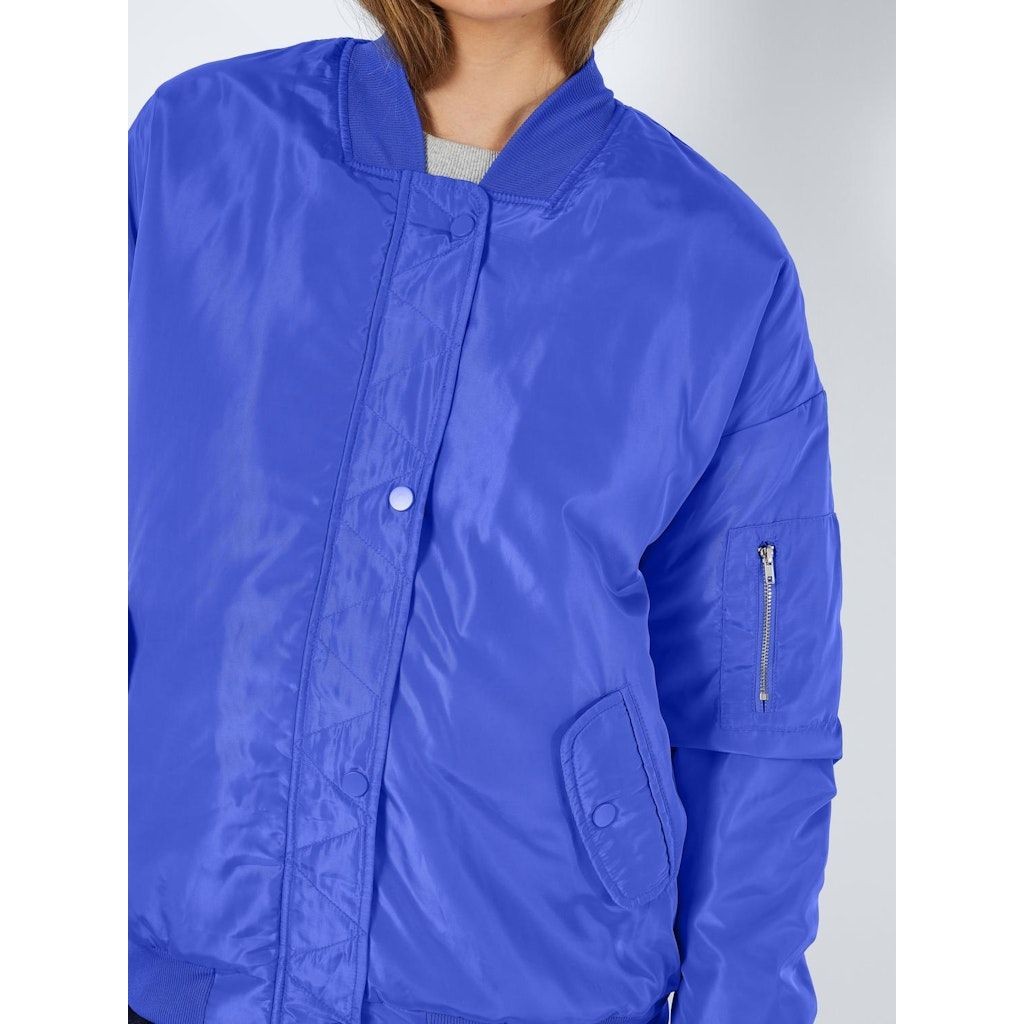 NOISY MAY Bomberis moterims, Mėlyna, NMCANDY L/S OVERSIZE 6