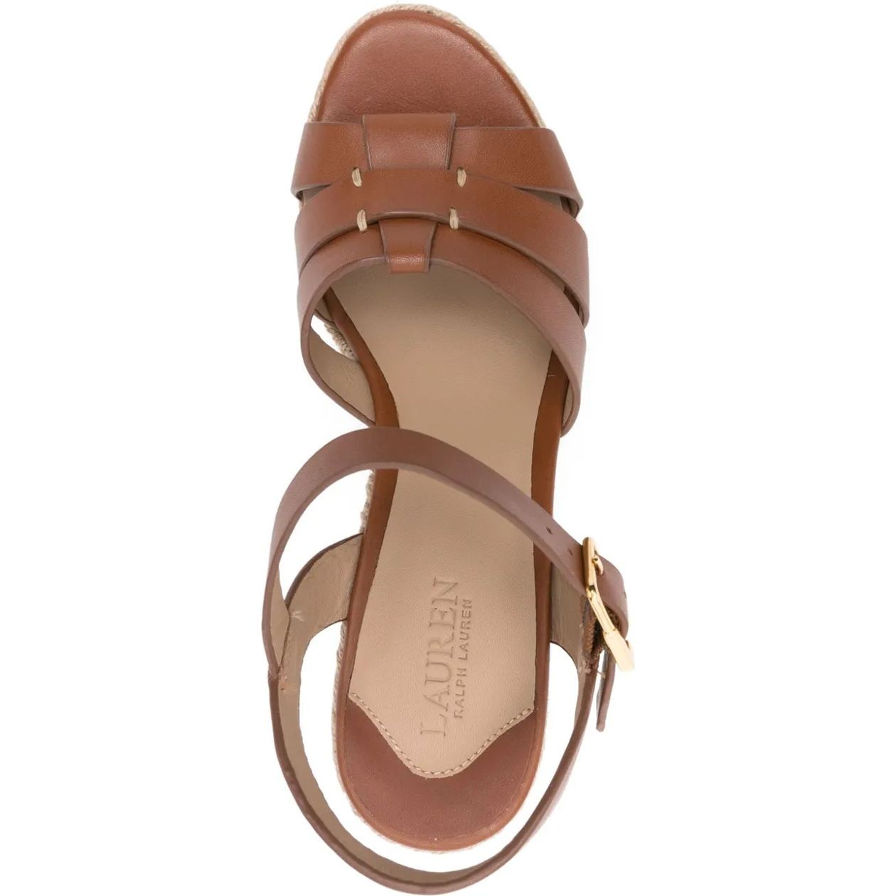 LAUREN RALPH LAUREN Espadrilės moterims, Ruda, Soffia espdr espadrilles wedge 4