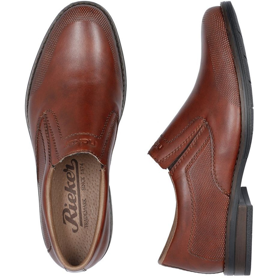 RIEKER Klasikiniai batai vyrams, Ruda, FORMAL 11