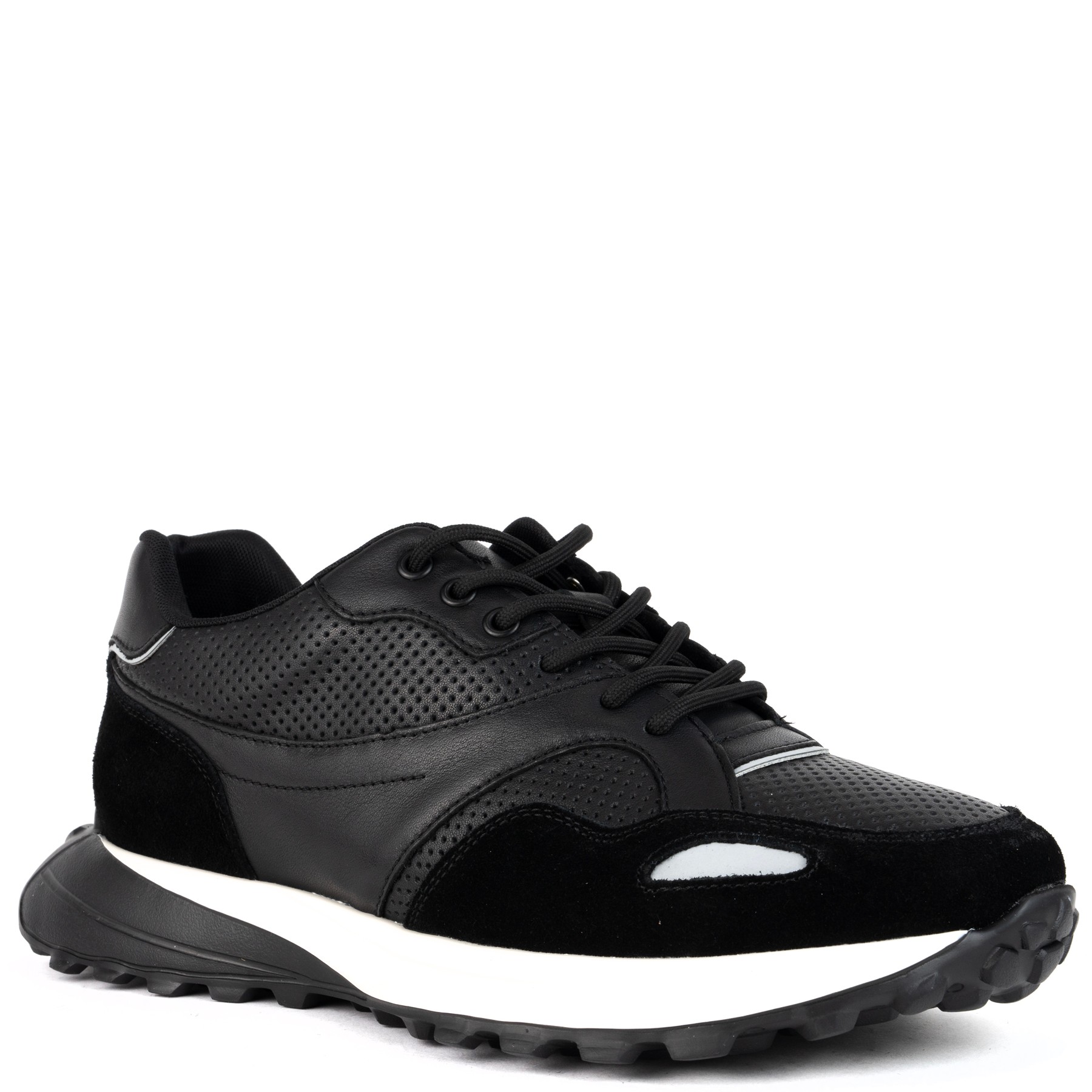 SERGIO MORETTI Laisvalaikio bateliai vyrams, Juoda, Leisure 1