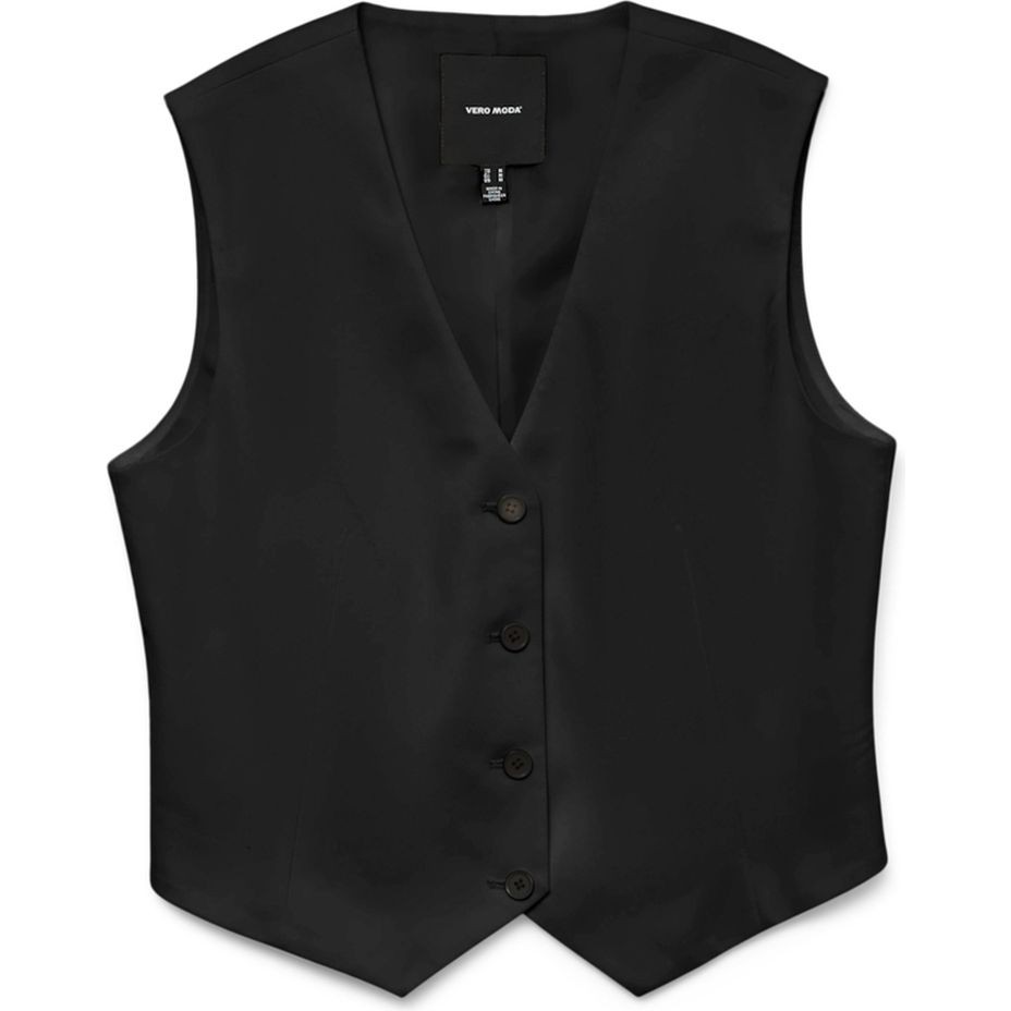 VERO MODA Liemenė moterims, Juoda, Nila tailored waistcoat 1