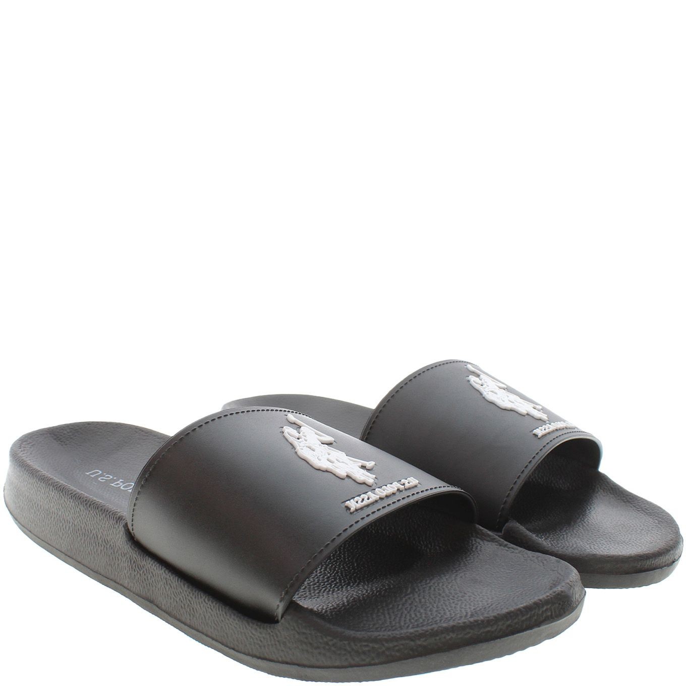 U.S.POLO Šlepetės vyrams, Juoda, SLIPPERS 1