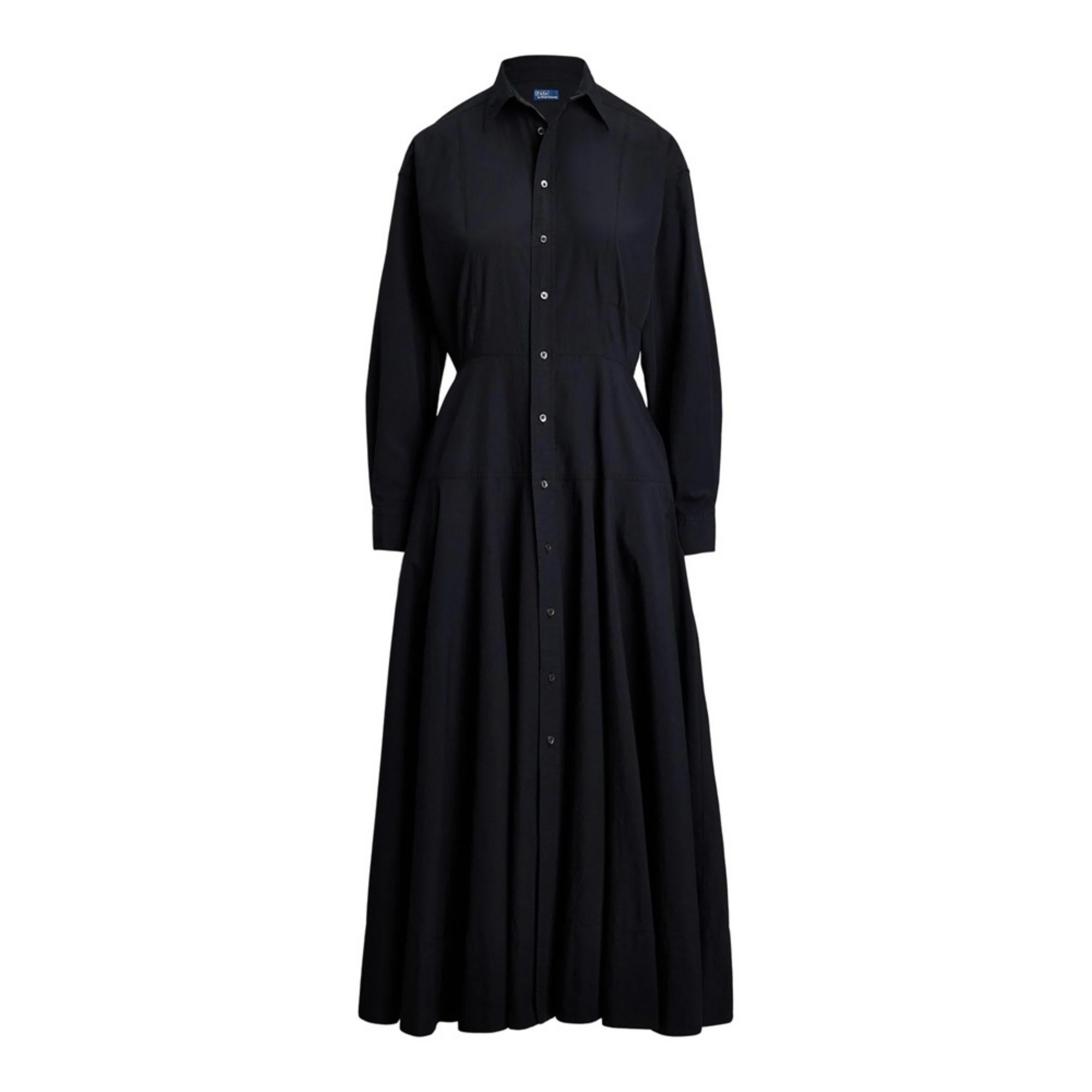 POLO RALPH LAUREN Midi suknelė moterims, Juoda, Shirt dress dresses 1