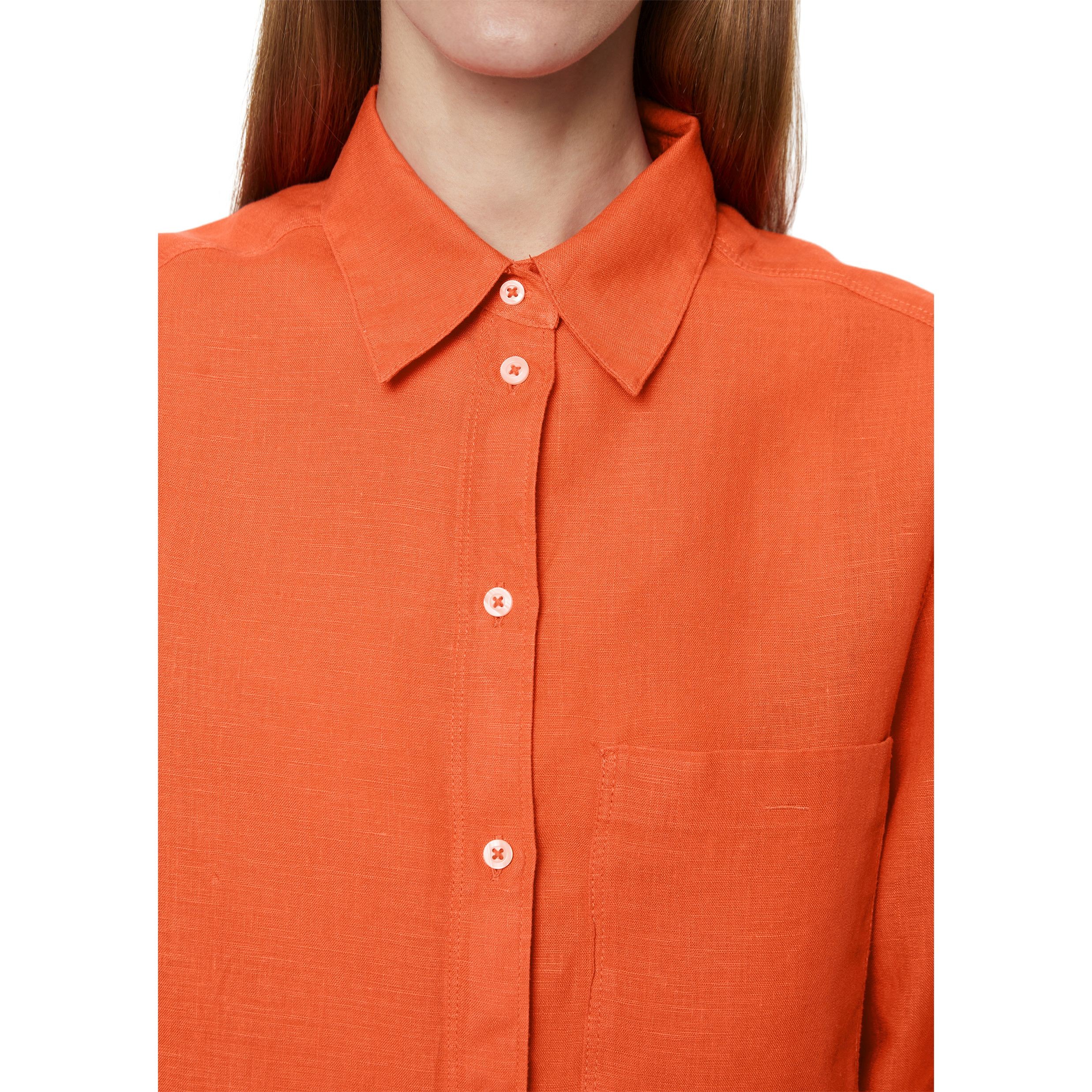 MARC O'POLO Marškiniai ilgomis rankovėmis moterims, Oranžinė 4