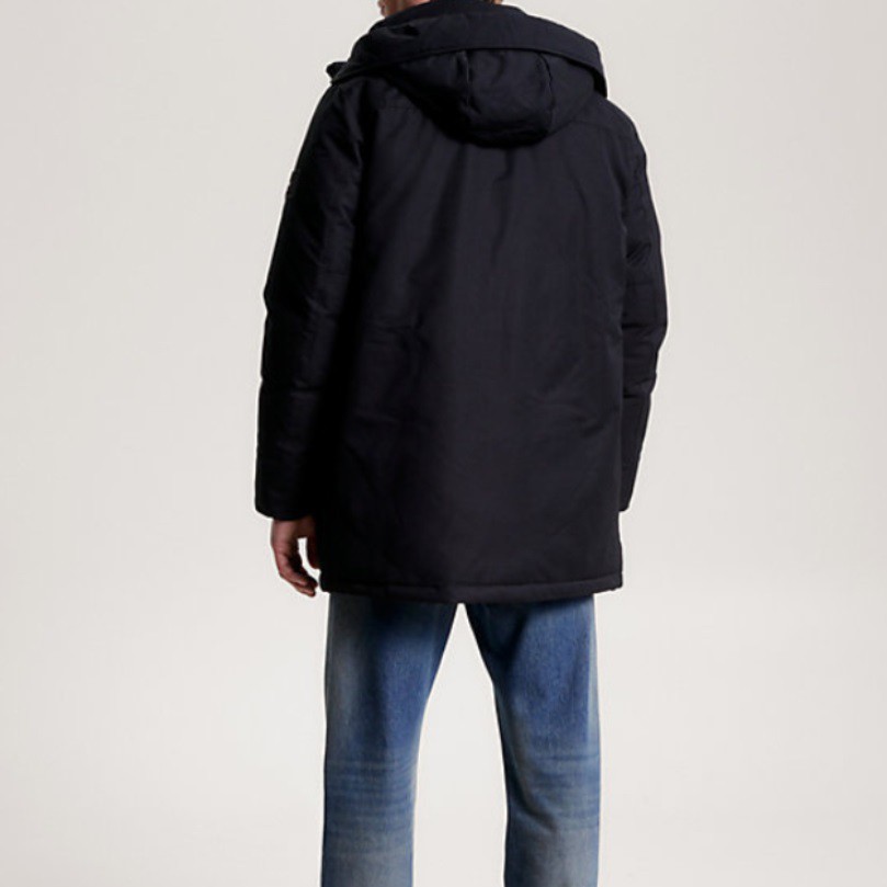 TOMMY HILFIGER Pūkinė striukė vyrams, Juoda, Rockie non fur down parka 4