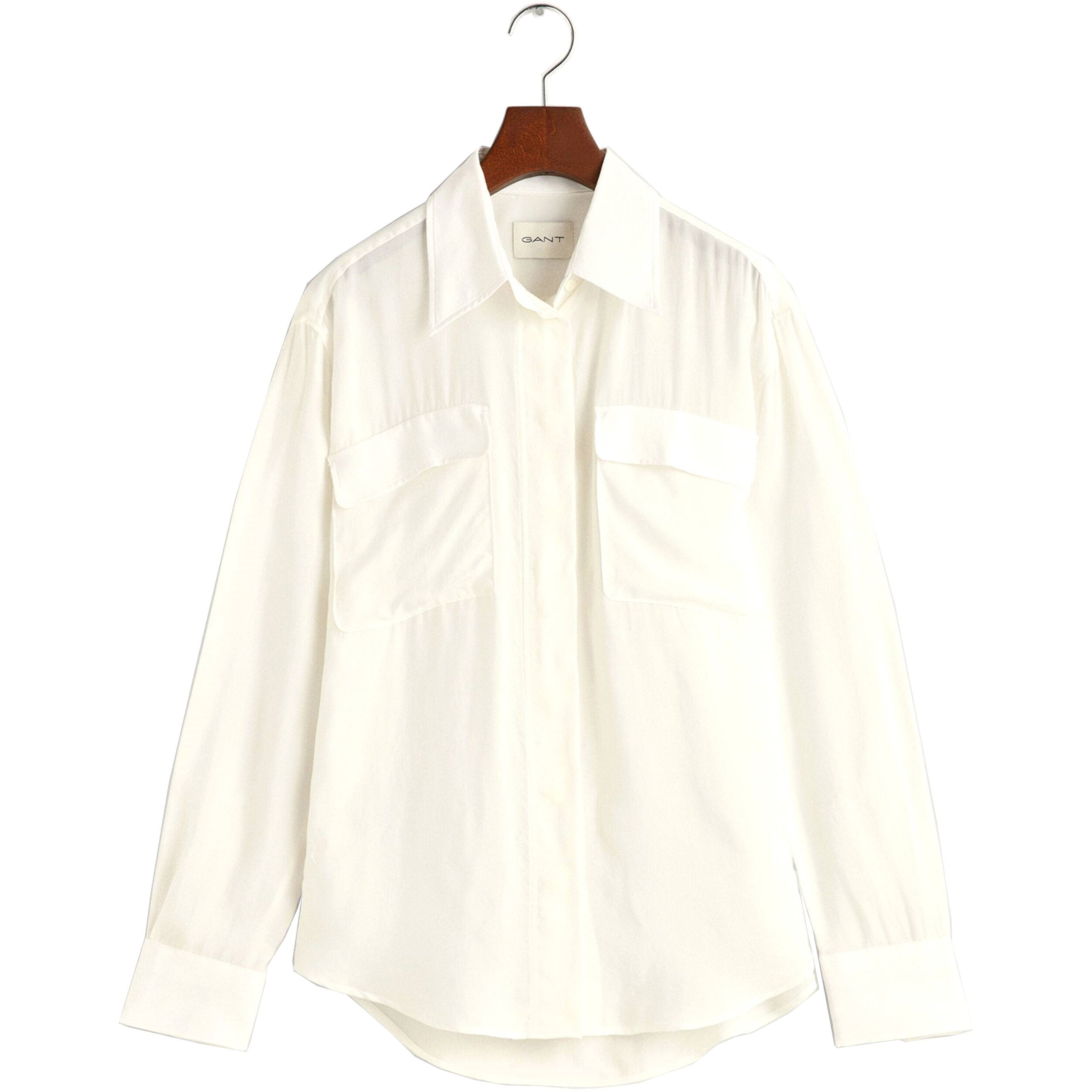 GANT Marškiniai moterims, Balta, RELAXED UTILITY SHIRT 1