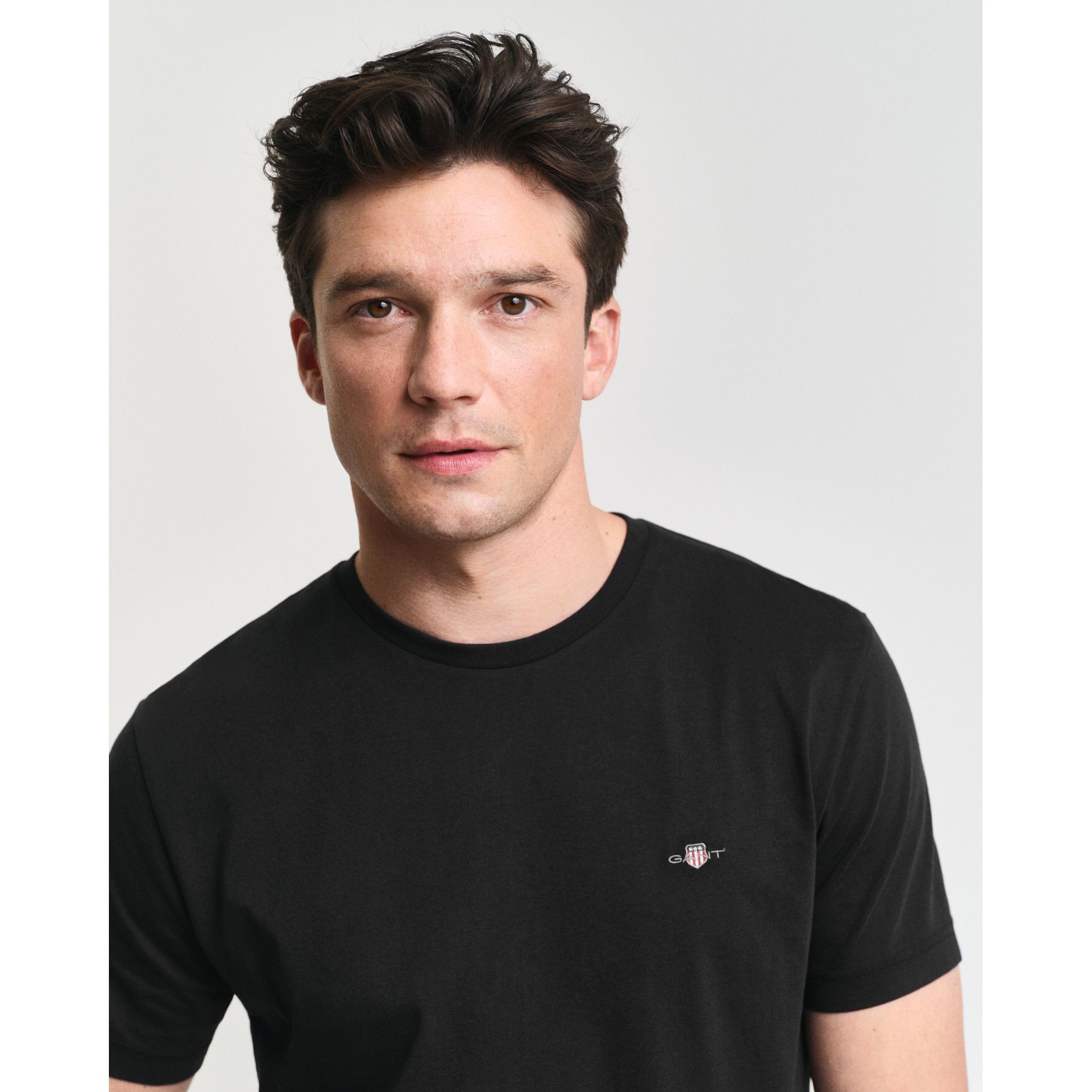 GANT Marškinėliai vyrams, Juoda 4