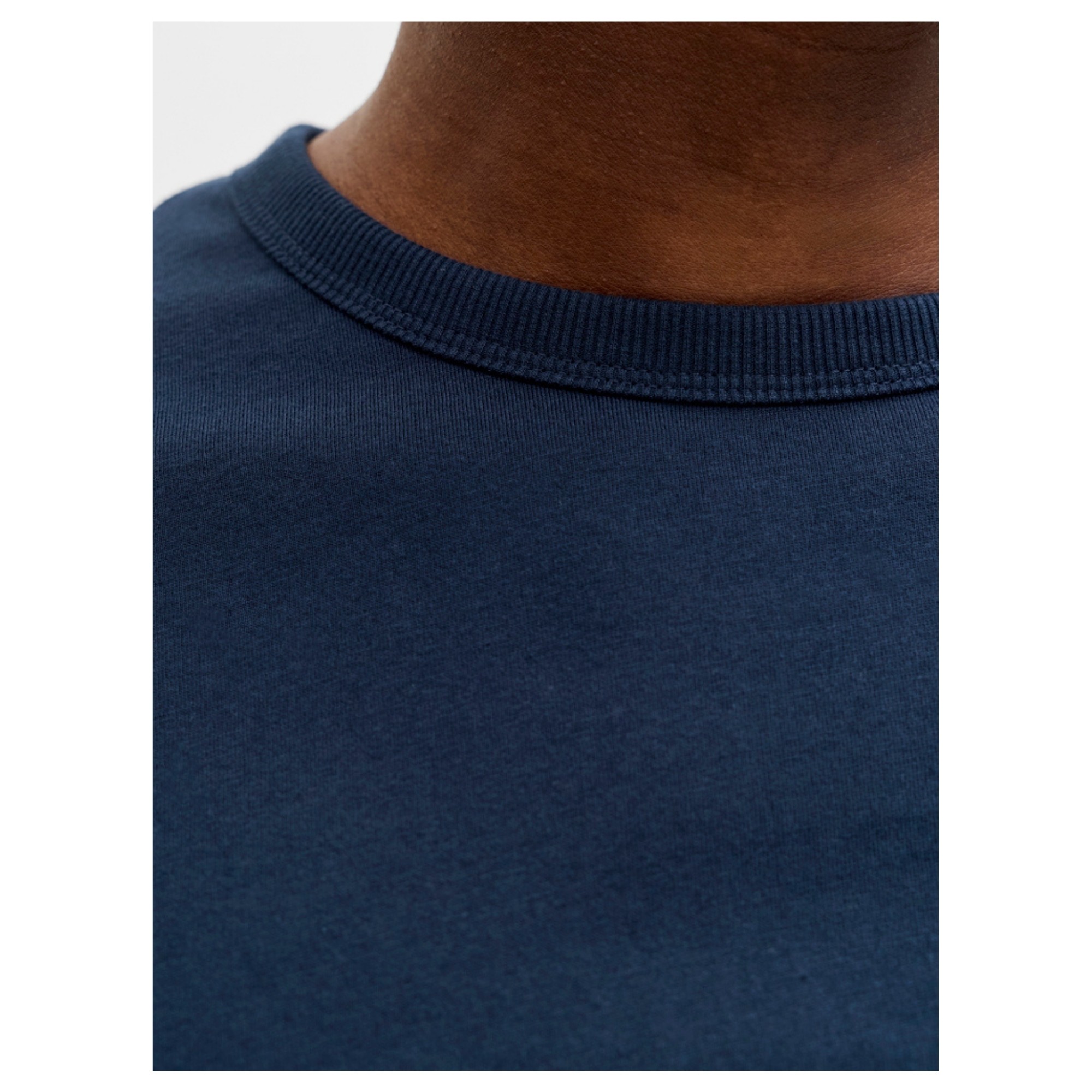 JACK & JONES Marškinėliai ilgom. rankovėmis vyrams, Mėlyna, College logo 3