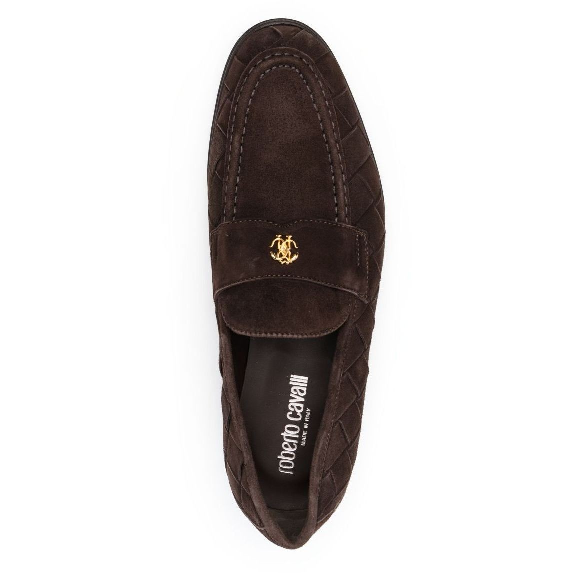 ROBERTO CAVALLI Loaferiai vyrams, Ruda, Loafers 4