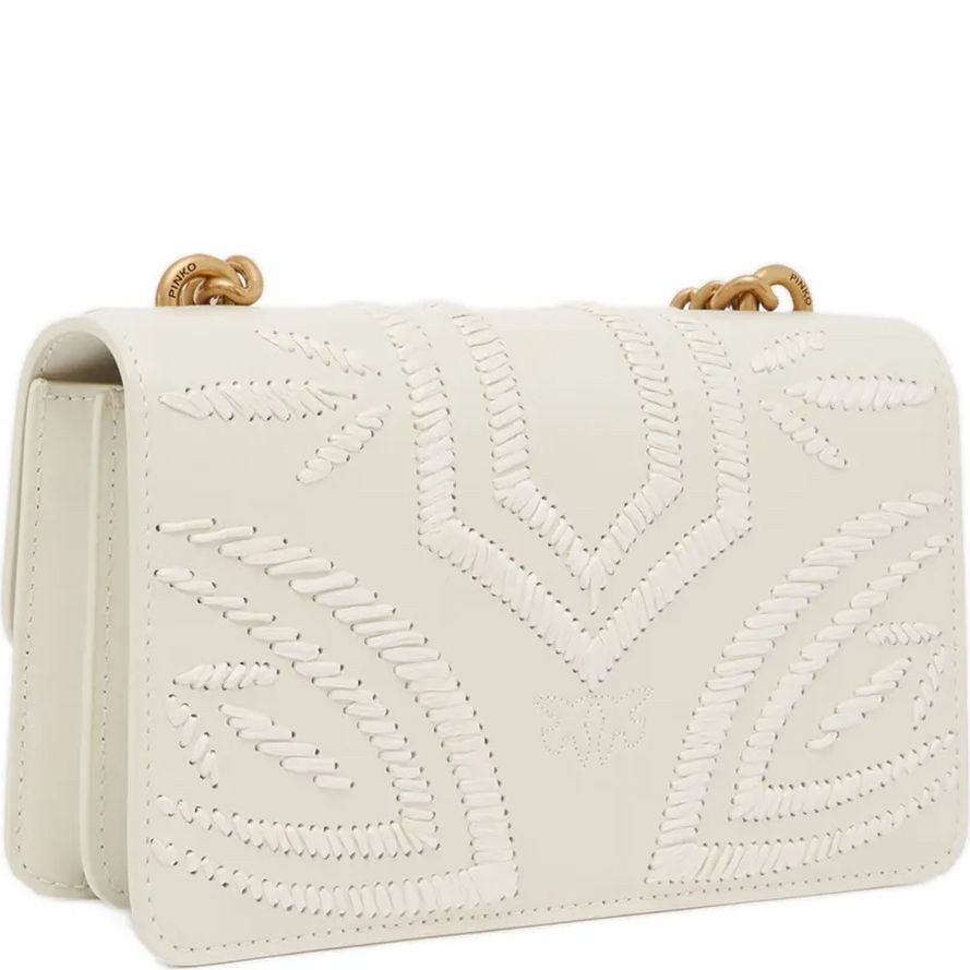PINKO Rankinė per petį moterims, Rožinė, Love one mini shoulder bag 2