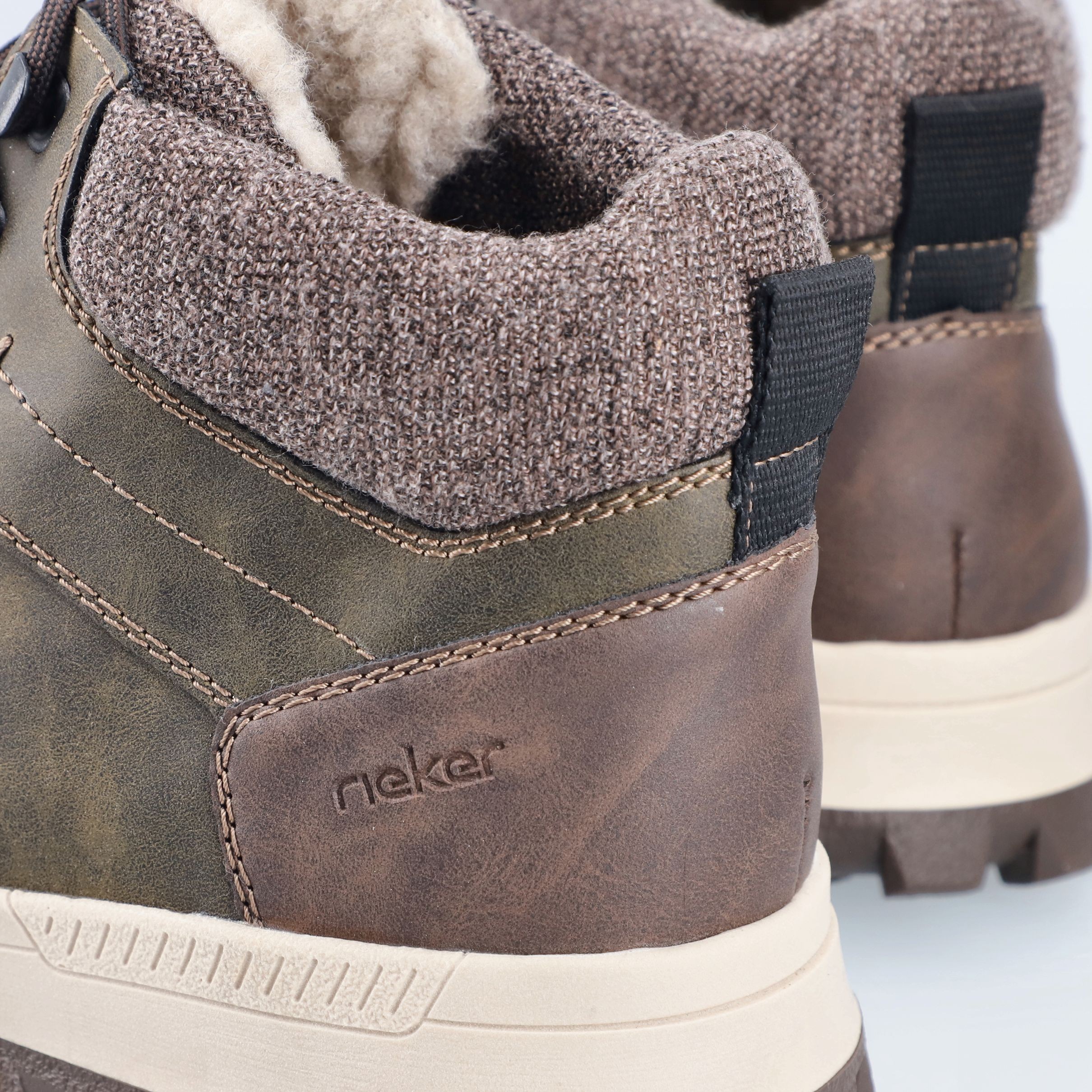 RIEKER Aulinukai vyrams, Žalia, Men's boots 4