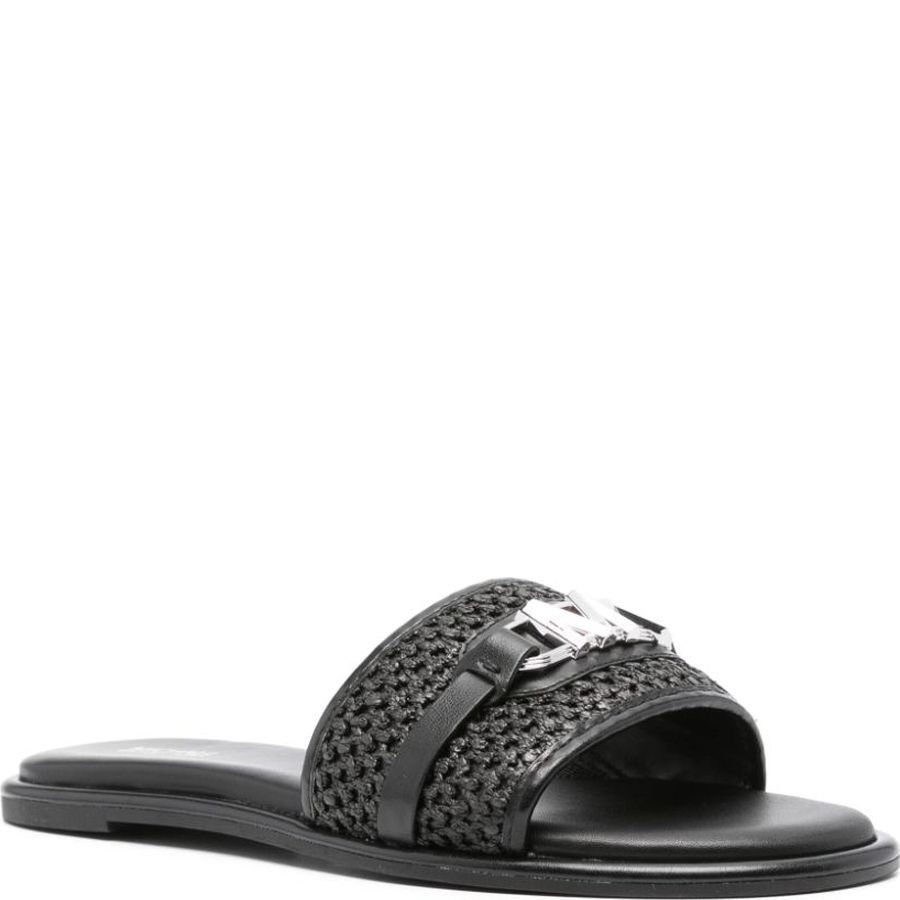 MICHAEL KORS Guminės šlepetės moterims, Juoda, Ember slide 2