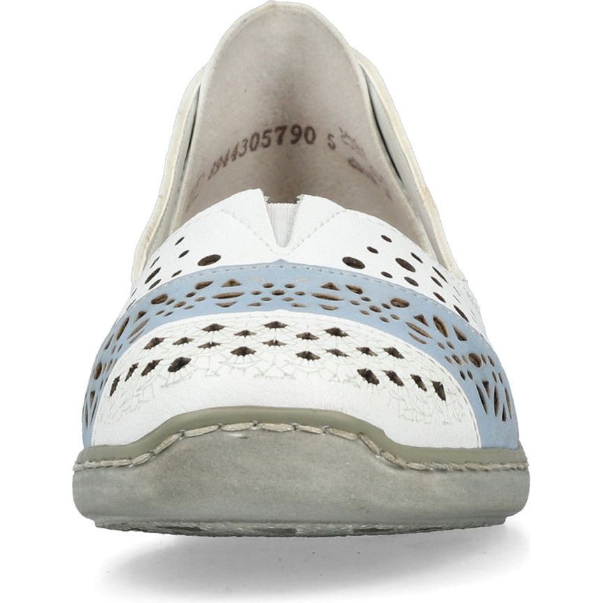 RIEKER Balerinos moterims, Balta, Ballerinas 6