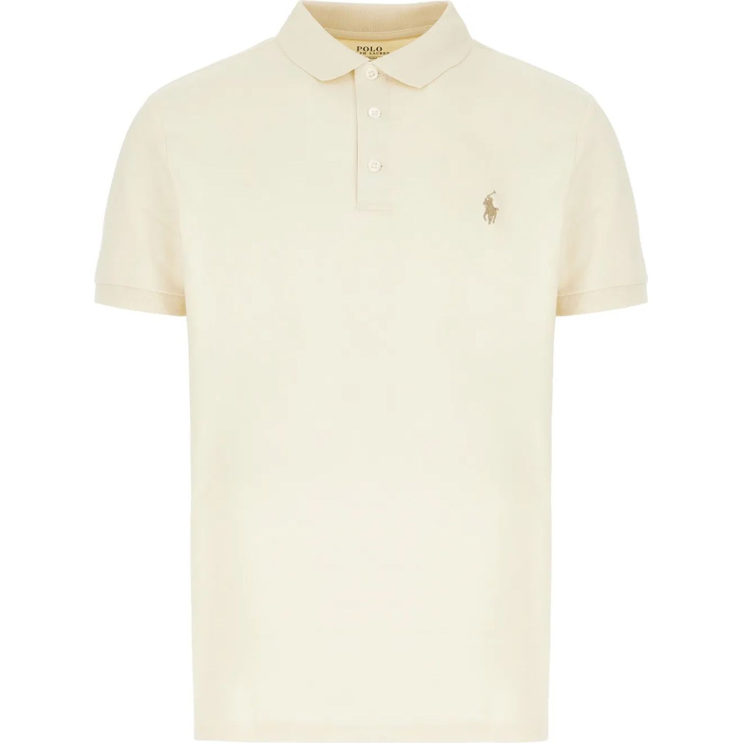 POLO RALPH LAUREN Polo marškiniai trumpos rank. vyrams, Smėlio, Short sleeve-polo shirt 1