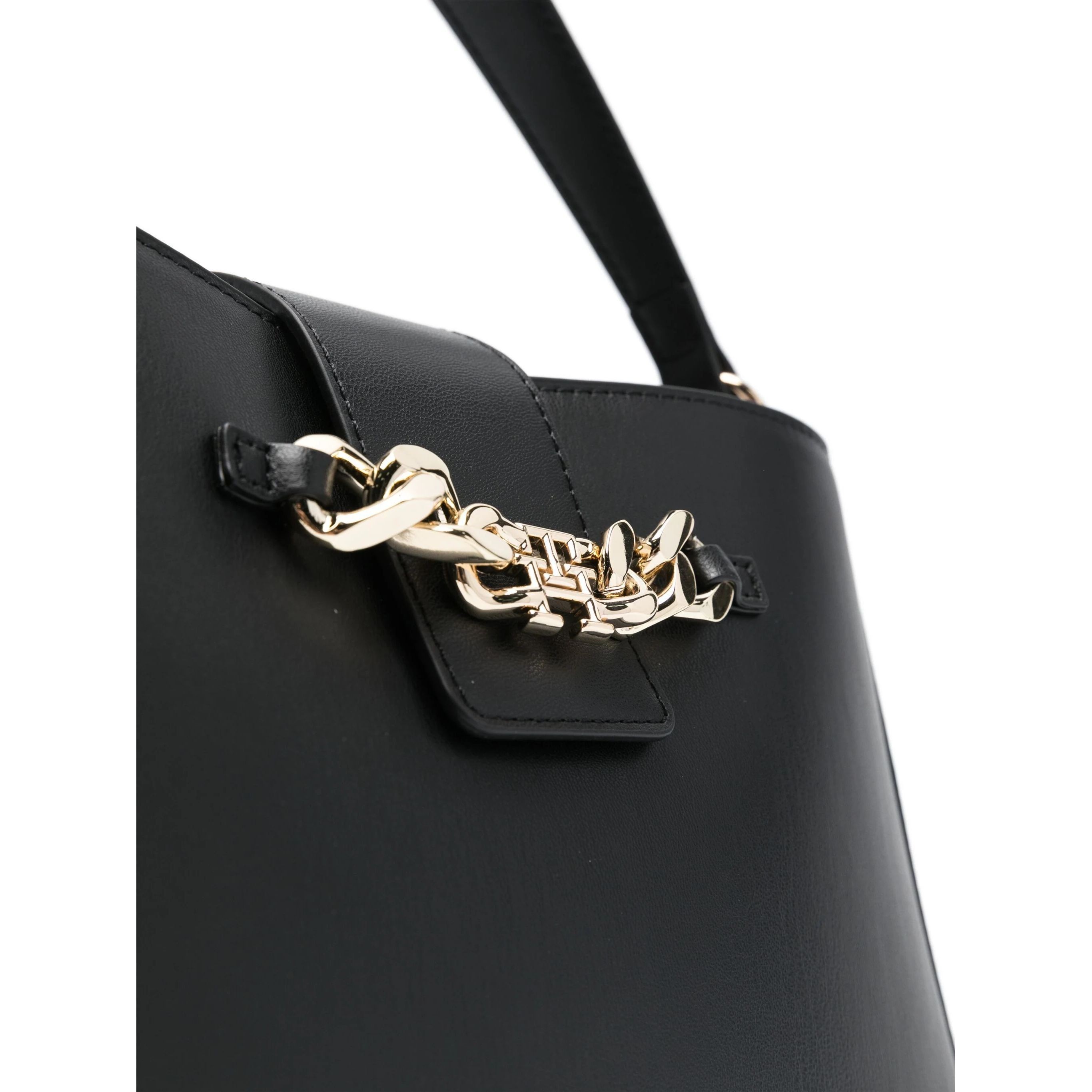 TOMMY HILFIGER Rankinė per petį moterims, Juoda, Luxe satchel 3