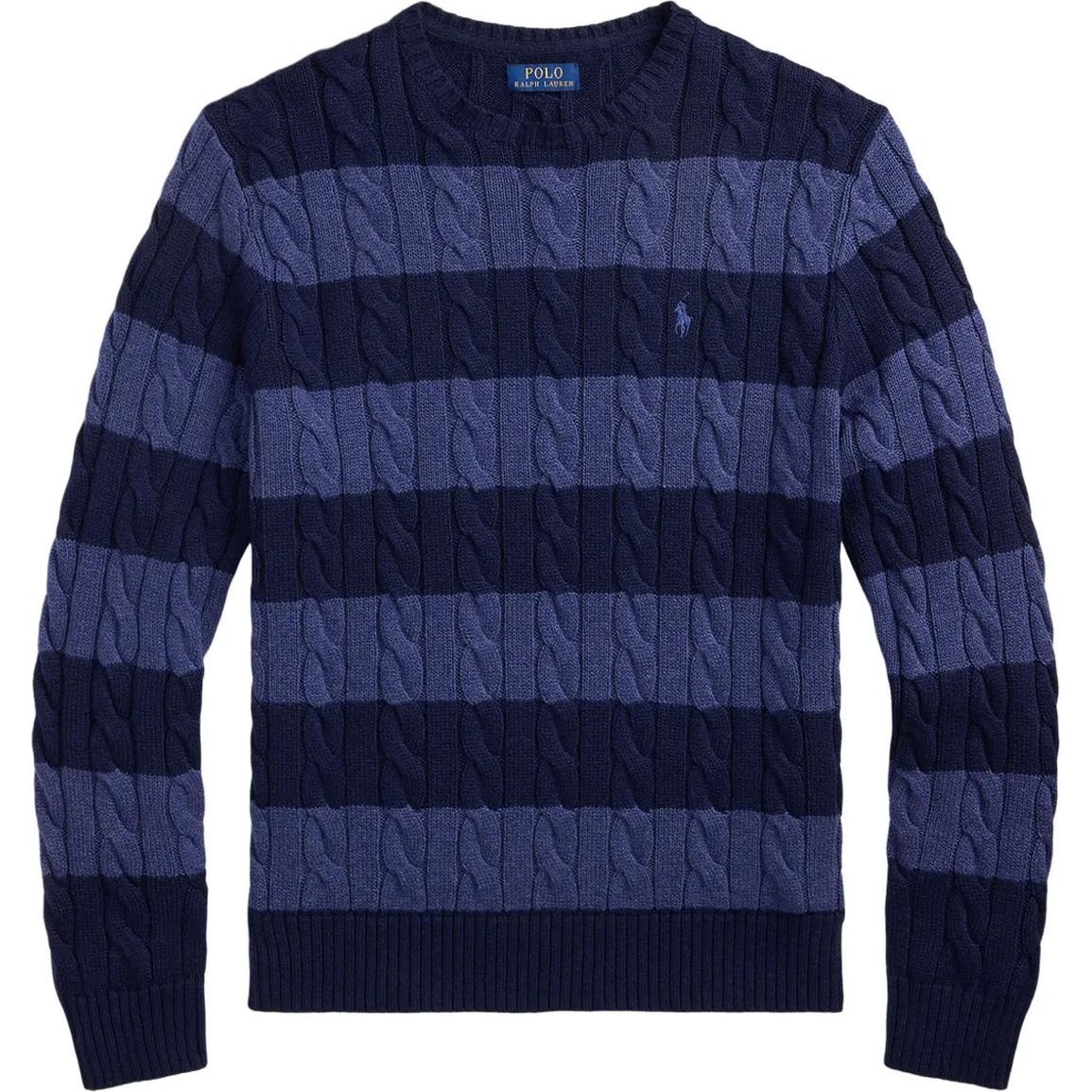 POLO RALPH LAUREN Megztinis vyrams, Mėlyna, Long sleeve-pullover