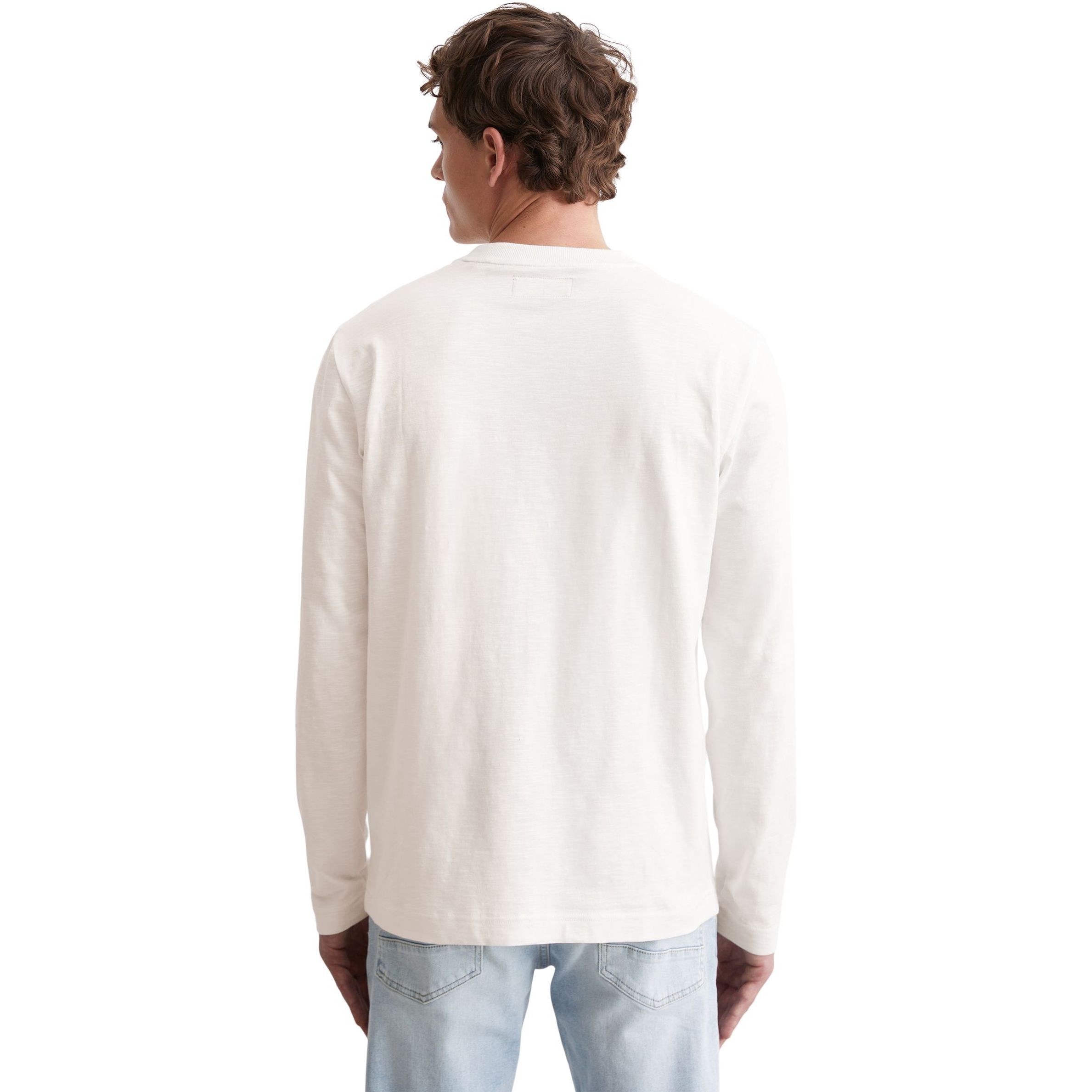 MARC O'POLO Marškinėliai ilgom. rankovėmis vyrams, Balta, Tshirts lo 520222252060 3