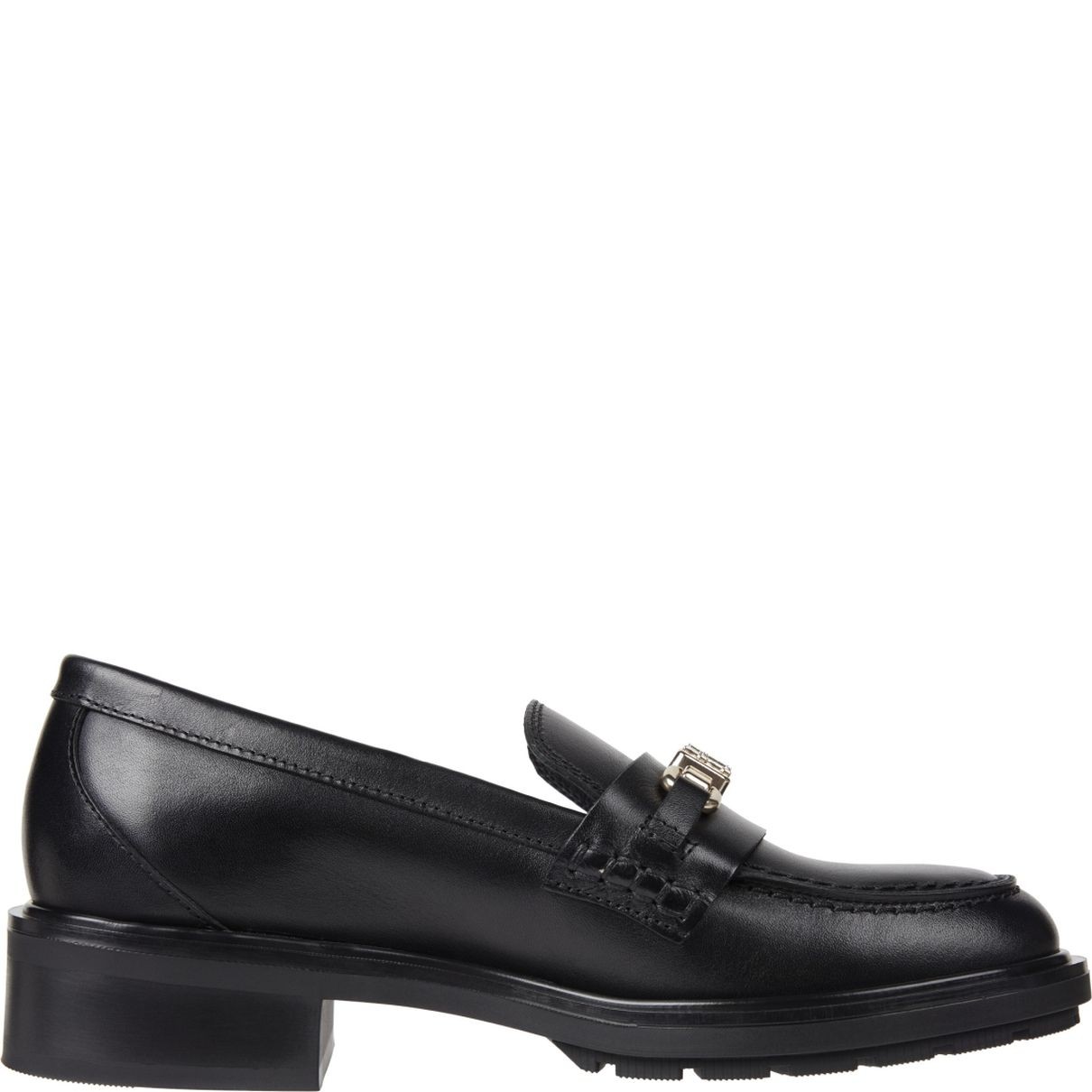 TOMMY HILFIGER Loaferiai moterims, Juoda, Hardware loafer 5