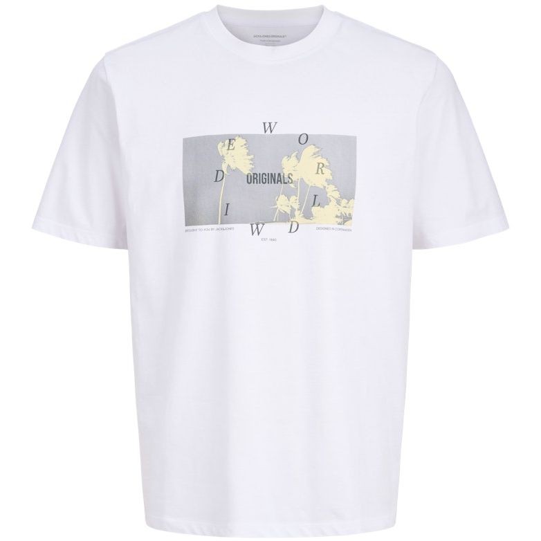 JACK & JONES Marškinėliai vyrams, Balta, Star tee