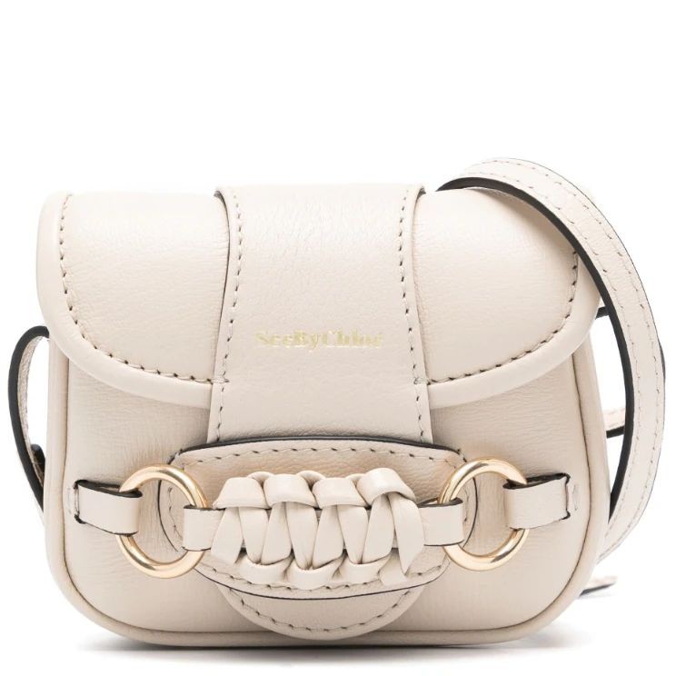 SEE BY CHLOE Rankinė per petį moterims, Smėlio, Saddie micro satchel 1