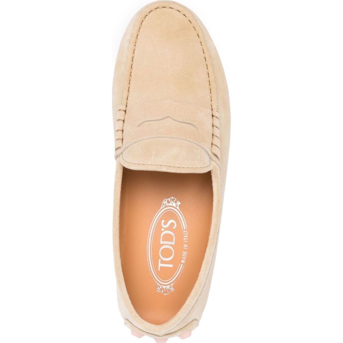 TODS Mokasinai moterims, Smėlio, Gommino bubble suede mocasins 4