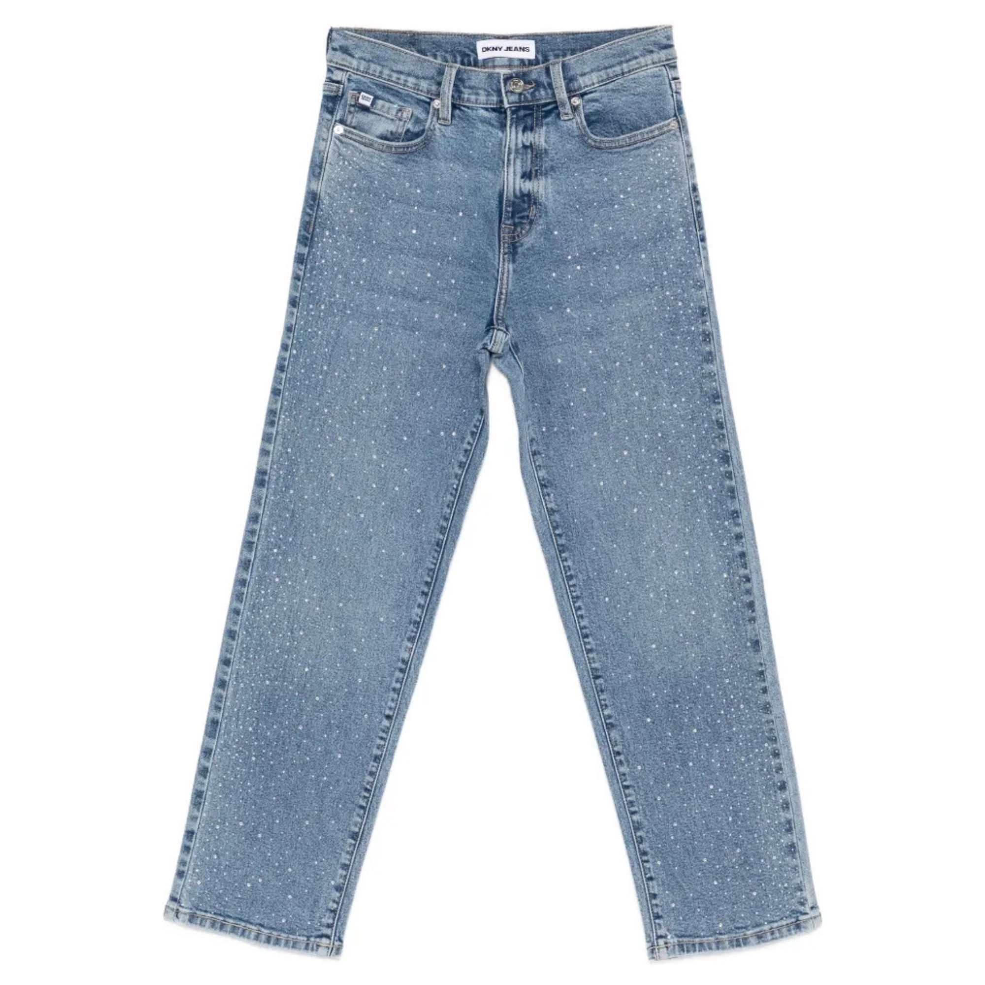 DKNY Tiesūs džinsai moterims, Mėlyna, High rise jeans 1