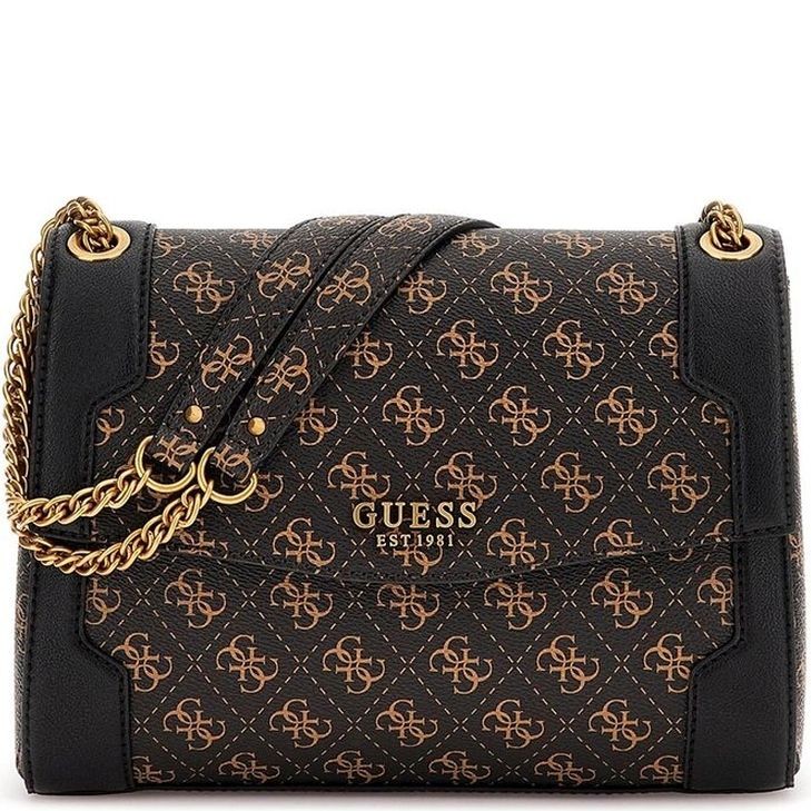 GUESS Rankinė per petį moterims, BROWN LOGO, AJIONA TRPL COMPTMT CROSSBODY 1