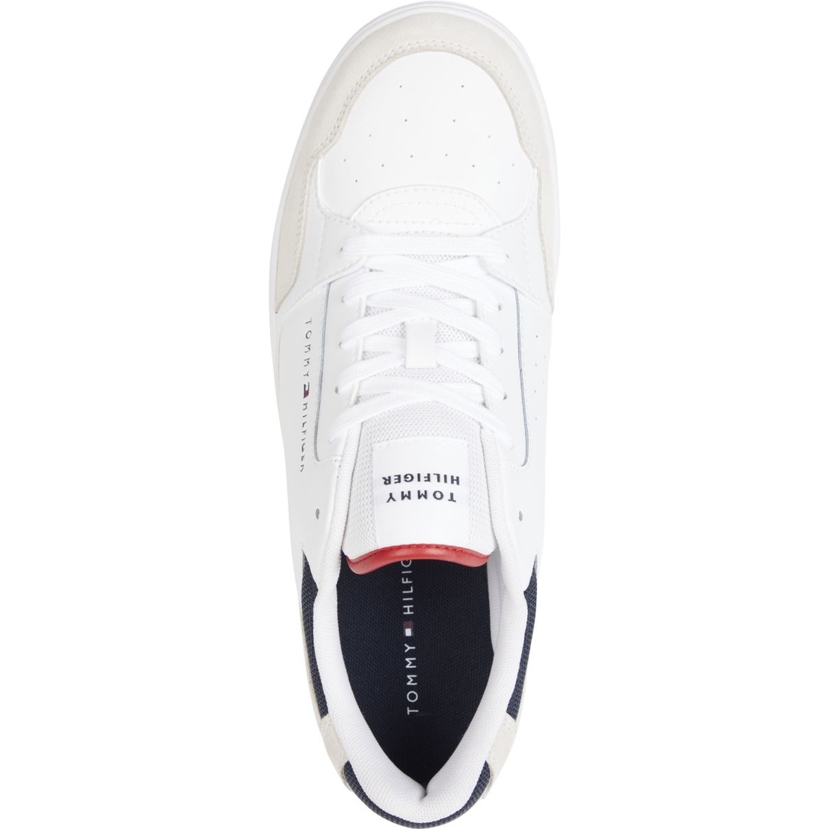 TOMMY HILFIGER Laisvalaikio bateliai vyrams, Balta, Basket core mix 3
