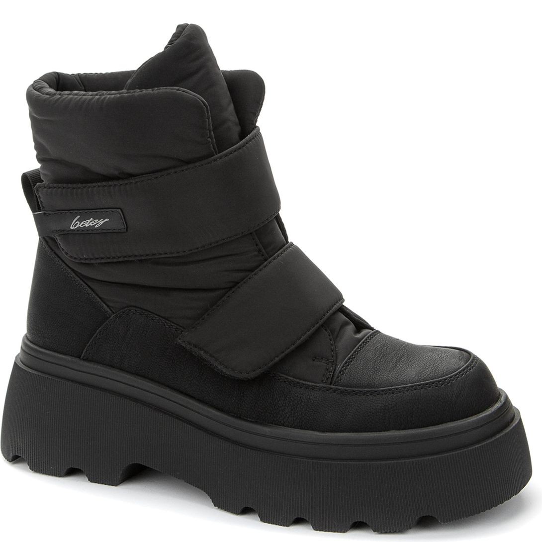 BETSY Pašiltinti aulinukai moterims, Juoda, WARM BOOTS