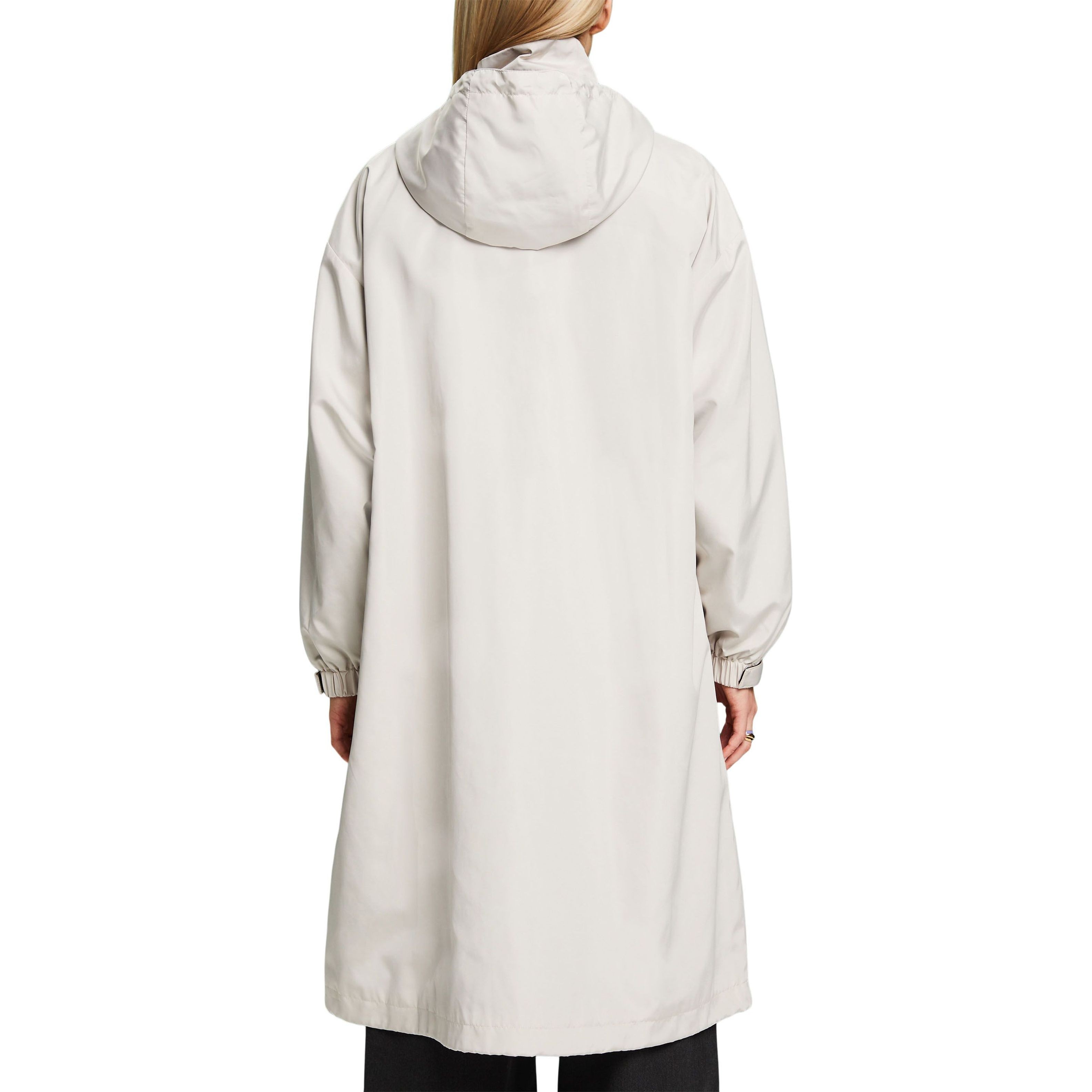 ESPRIT Paltas moterims, Smėlio, Detachable Hooded Jacket 3