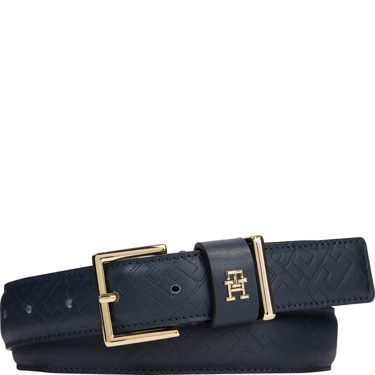 TOMMY HILFIGER Diržas moterims, Mėlyna, Casual mono 3.0 belt 1