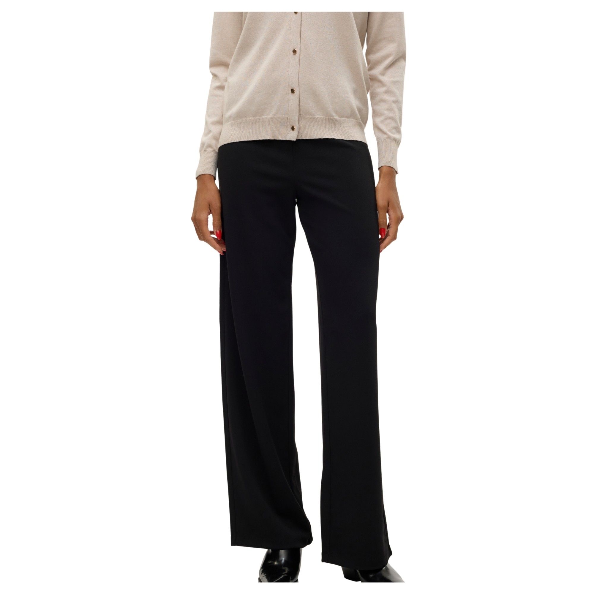VERO MODA Formalios kelnės moterims, Juoda, Berlin wide 1