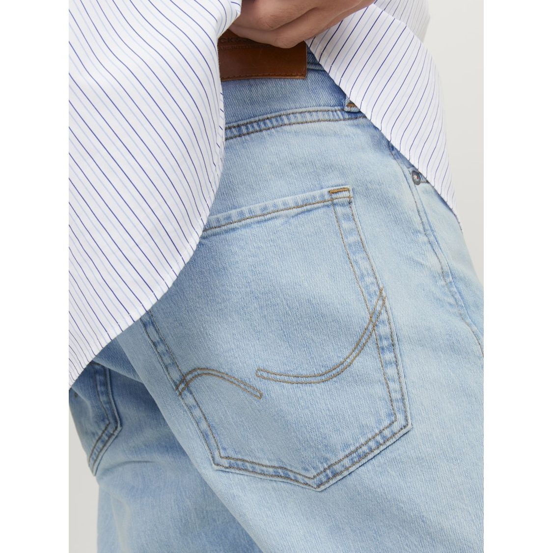 JACK & JONES Tiesūs džinsai vyrams, Mėlyna, JJIMIKE JJORIGINAL 4