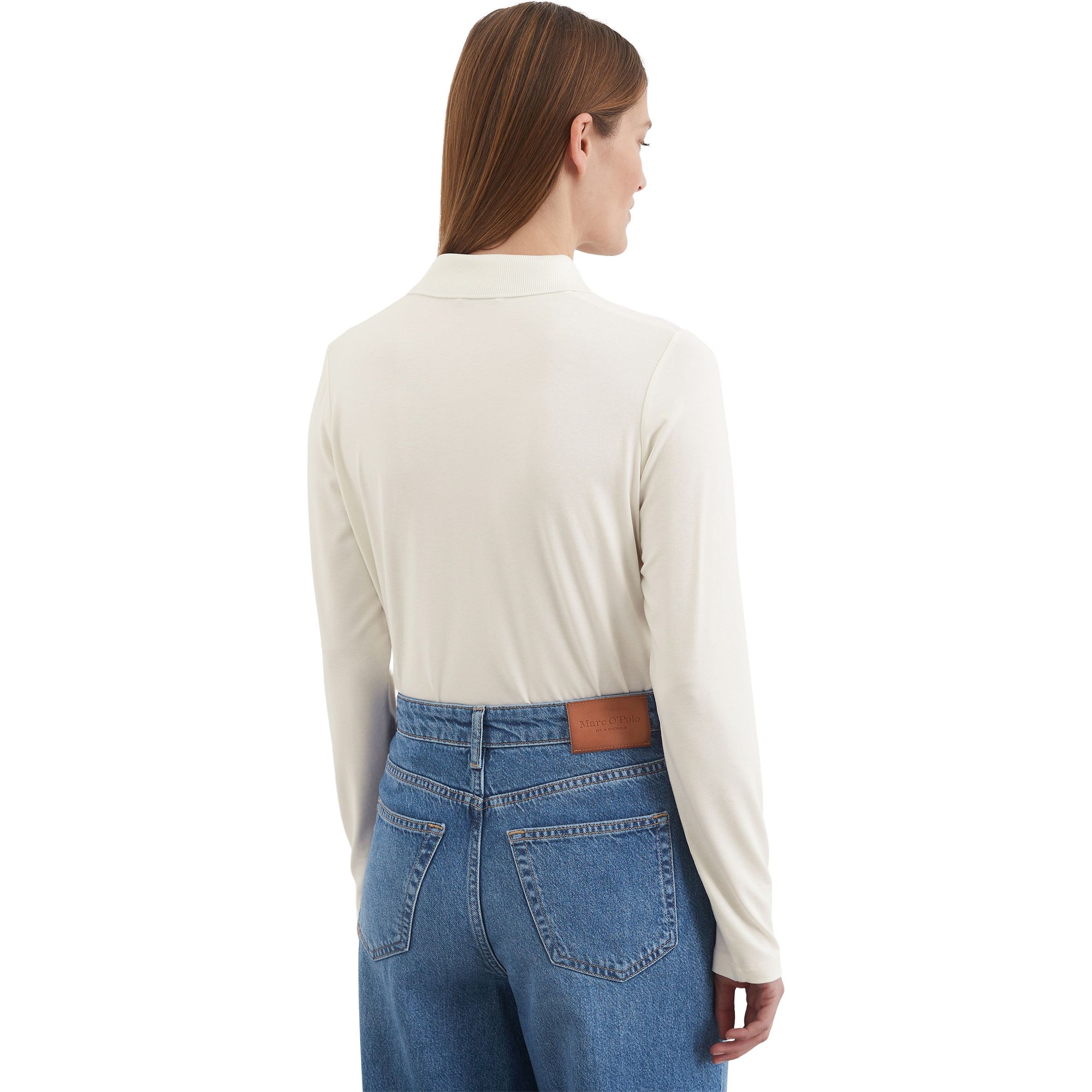 MARC O'POLO Marškiniai ilgomis rankovėmis moterims, Balta, Shirts lon 502205252105 3