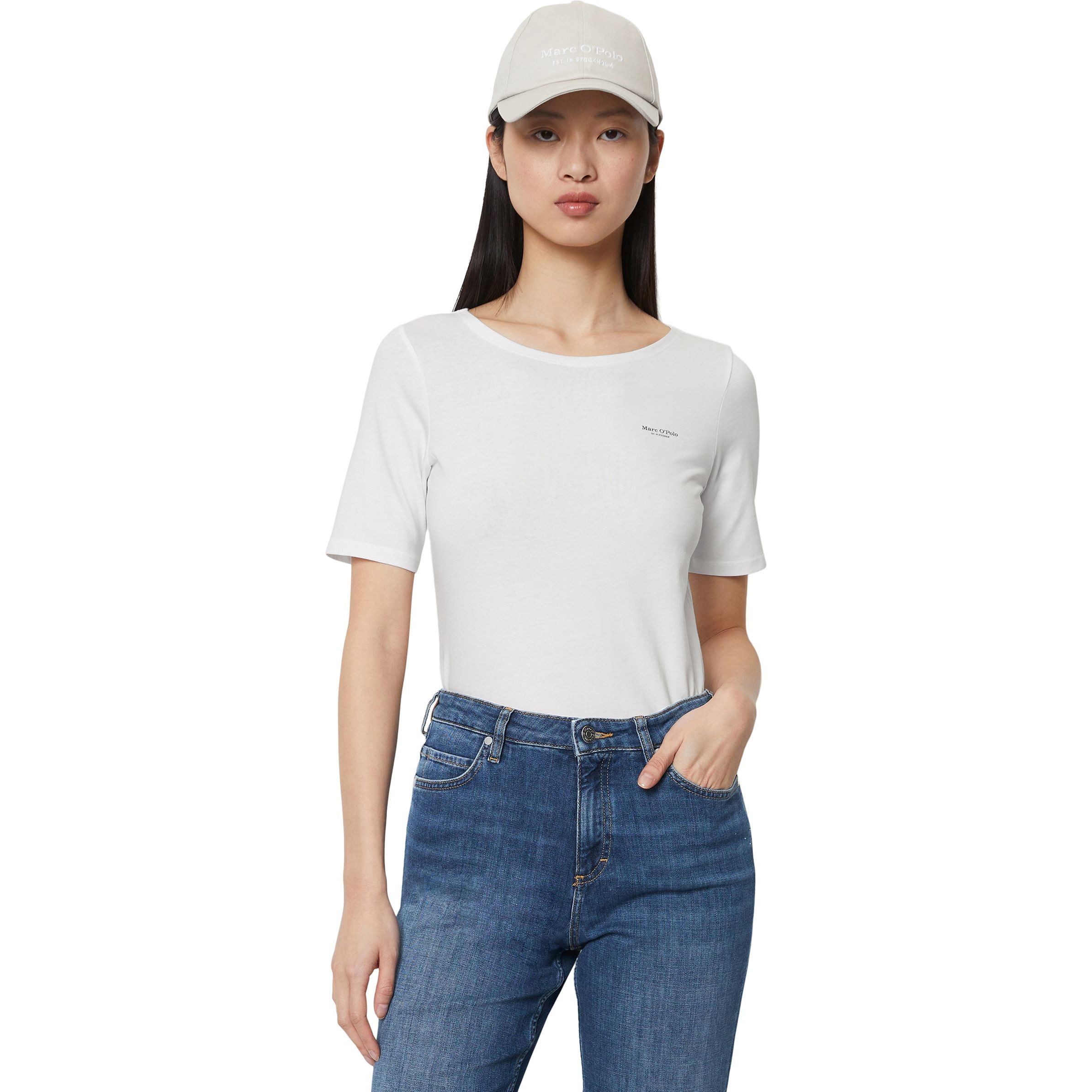 MARC O'POLO Marškinėliai moterims, Balta 2