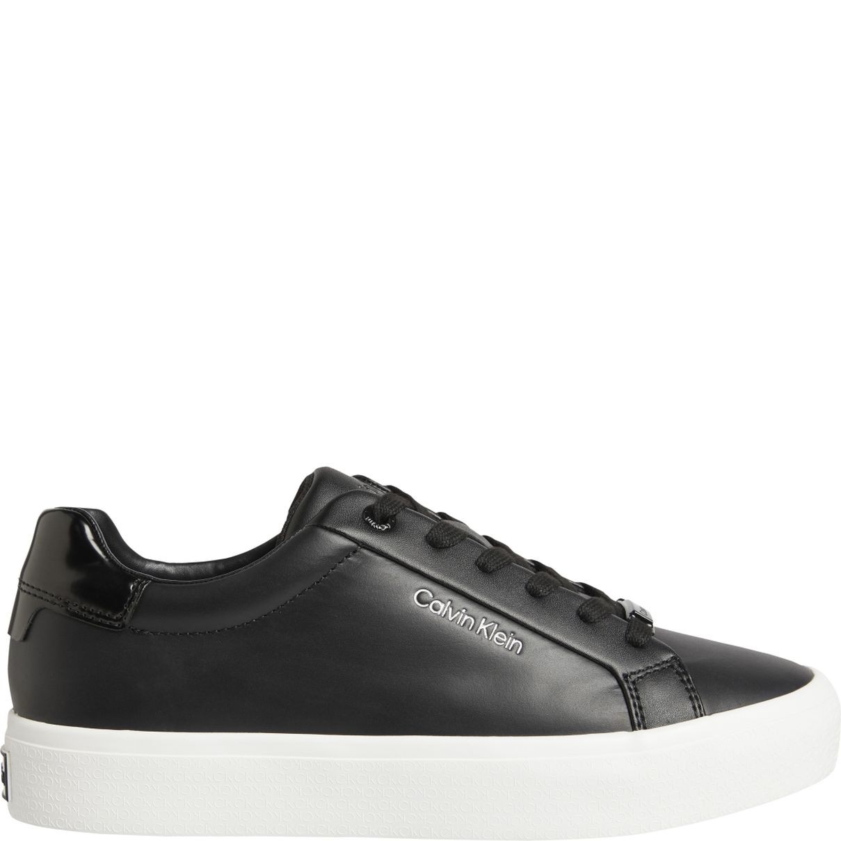 CALVIN KLEIN Sportiniai bateliai moterims, Juoda, VULC LACE UP NANO FOX-LTH 2