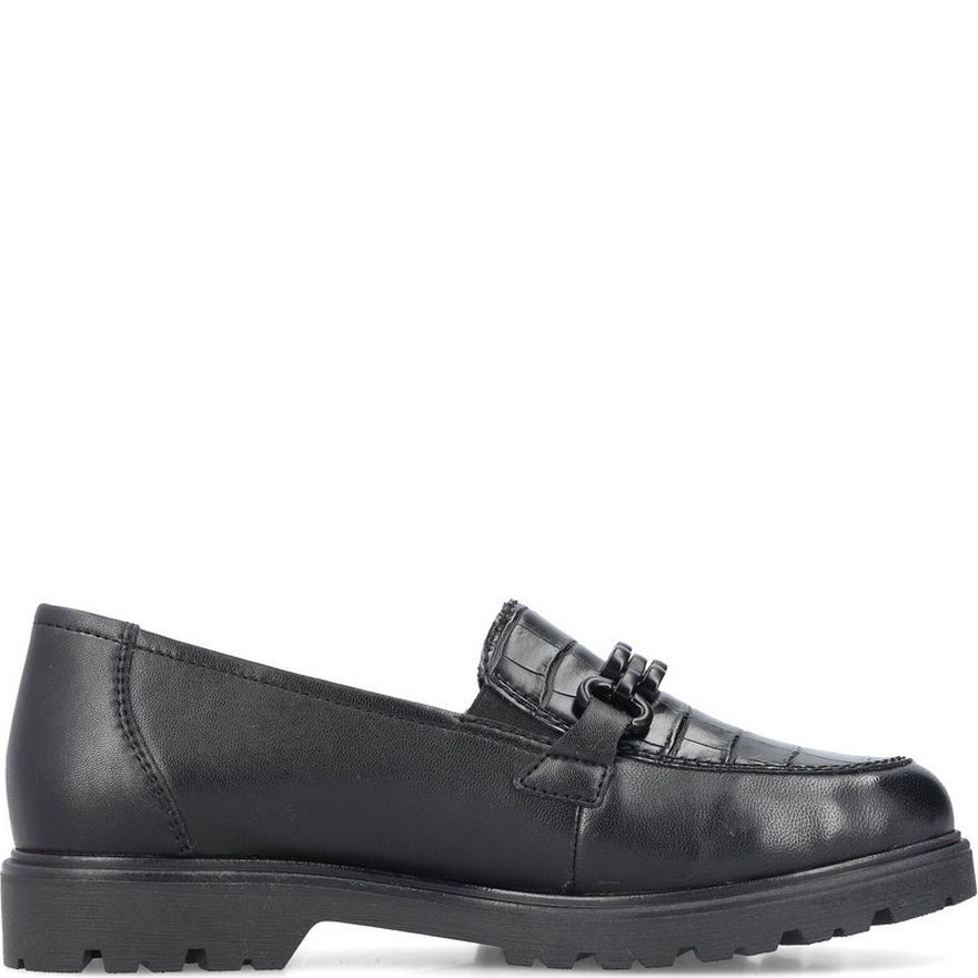 RIEKER Loaferiai moterims, Juoda, Ladies shoes 3