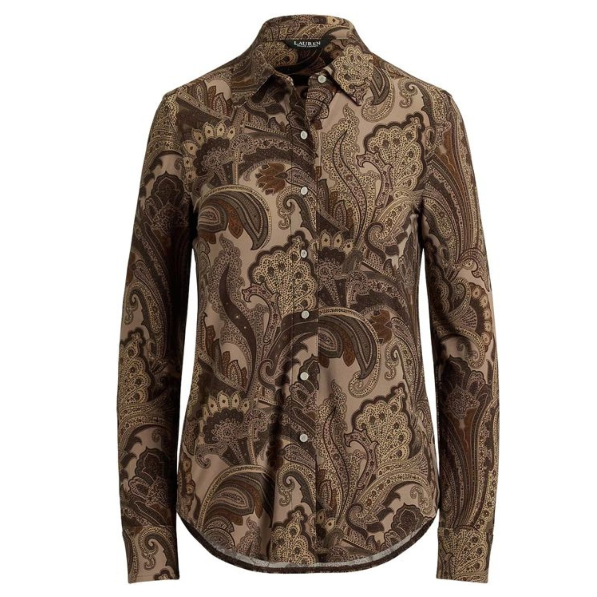 LAUREN RALPH LAUREN Kardiganas moterims, Smėlio, Daquane long sleeve cardigan 1