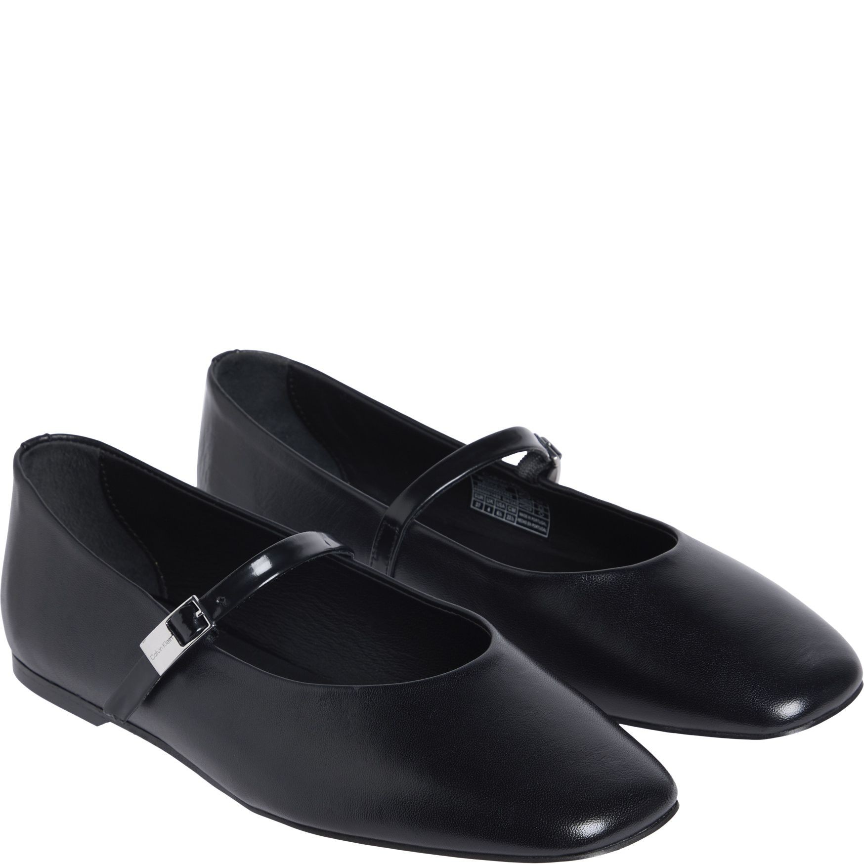 CALVIN KLEIN Balerinos moterims, Juoda, Ballerina buckle 1