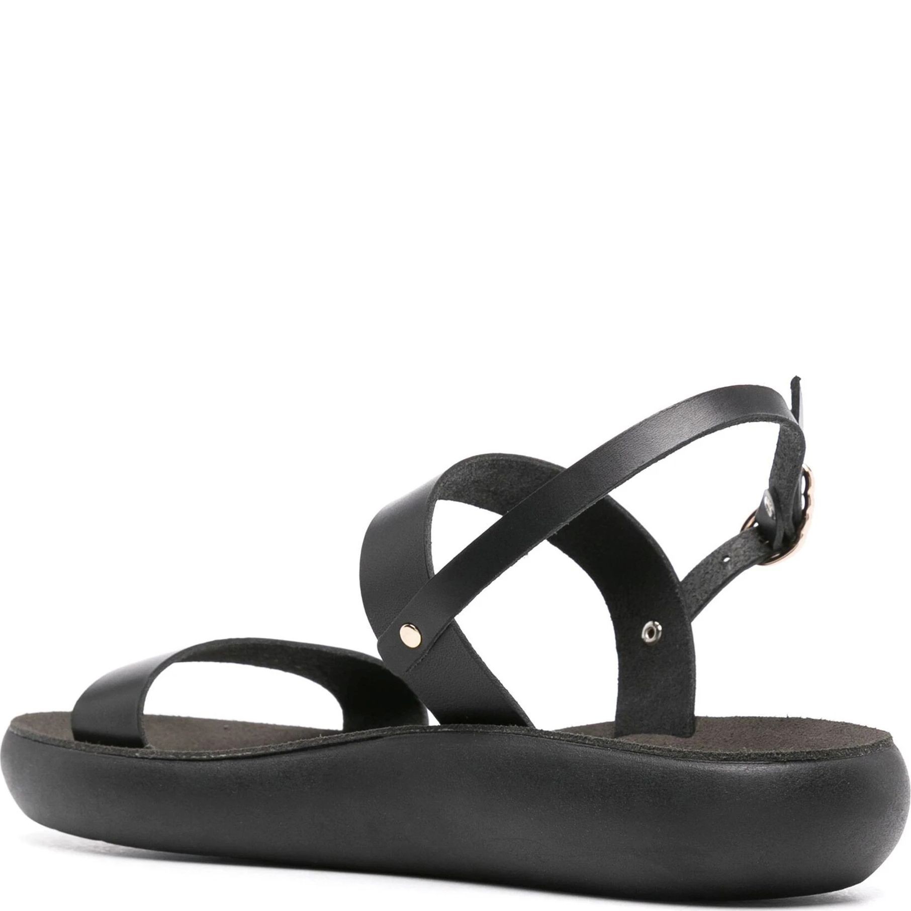 ANCIENT GREEK SANDAL Basutės moterims, Juoda, Clio comfort vachetta sandals 3